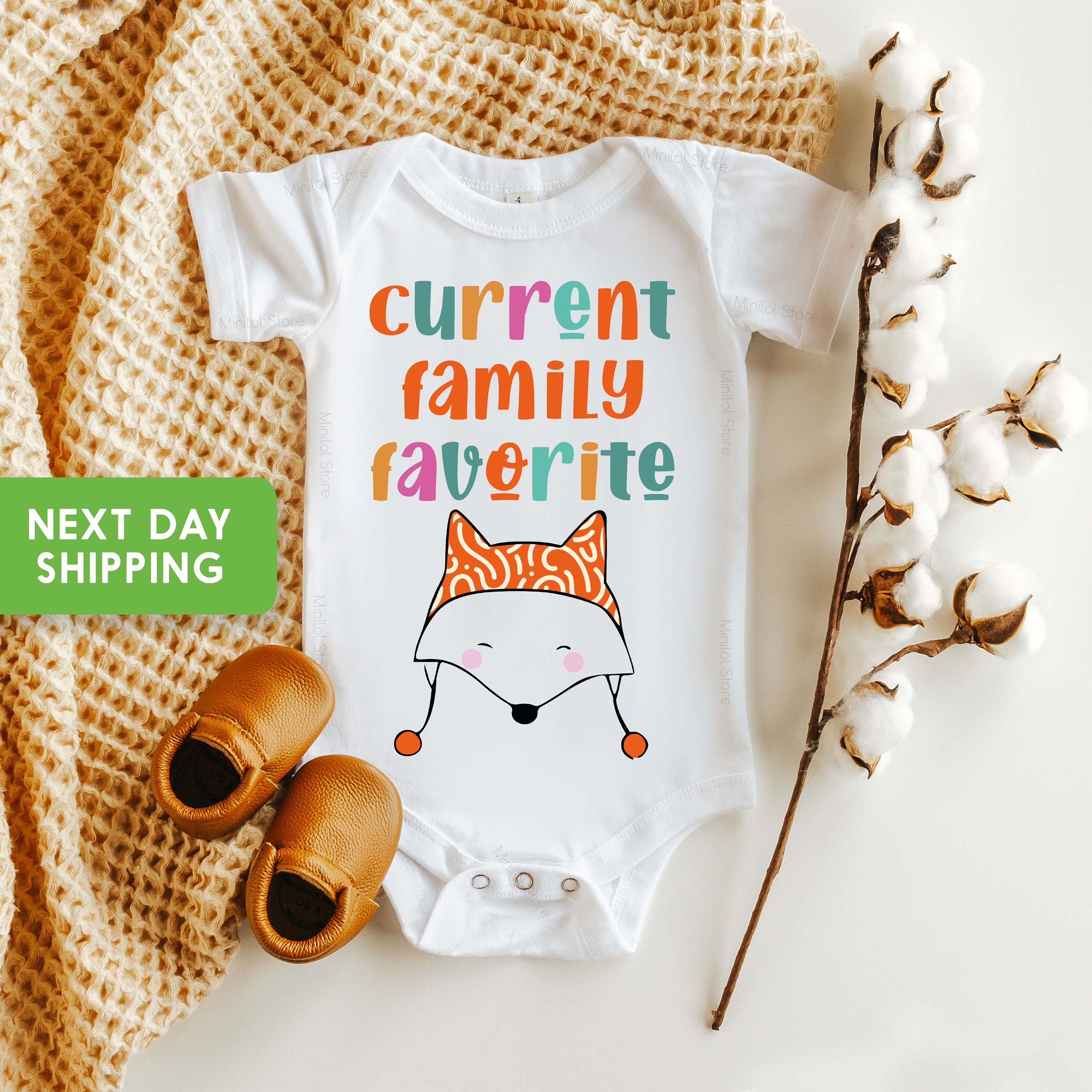 Current Family Favorite Kids Shirt, Funny Toddler Shirt, Cute Fox Shirt, I'm The Favorite Kids Shirt