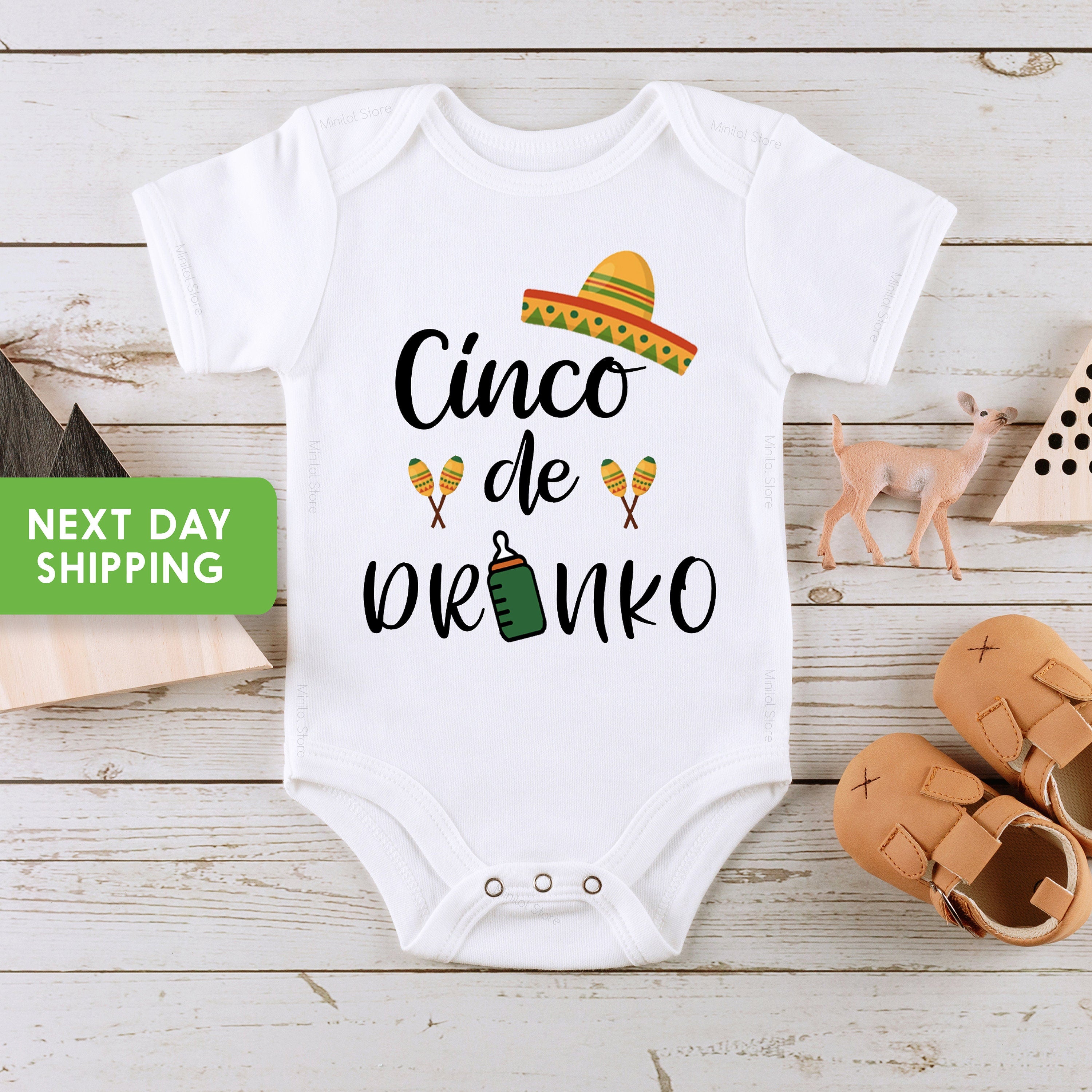 Funny Cinco De Mayo Baby Onesie, Cinco De Drinko Baby Bodysuit, Funny Baby Onesie, Cute Mexican Onesie, Mexican Baby Onesie, Toddler Shirt