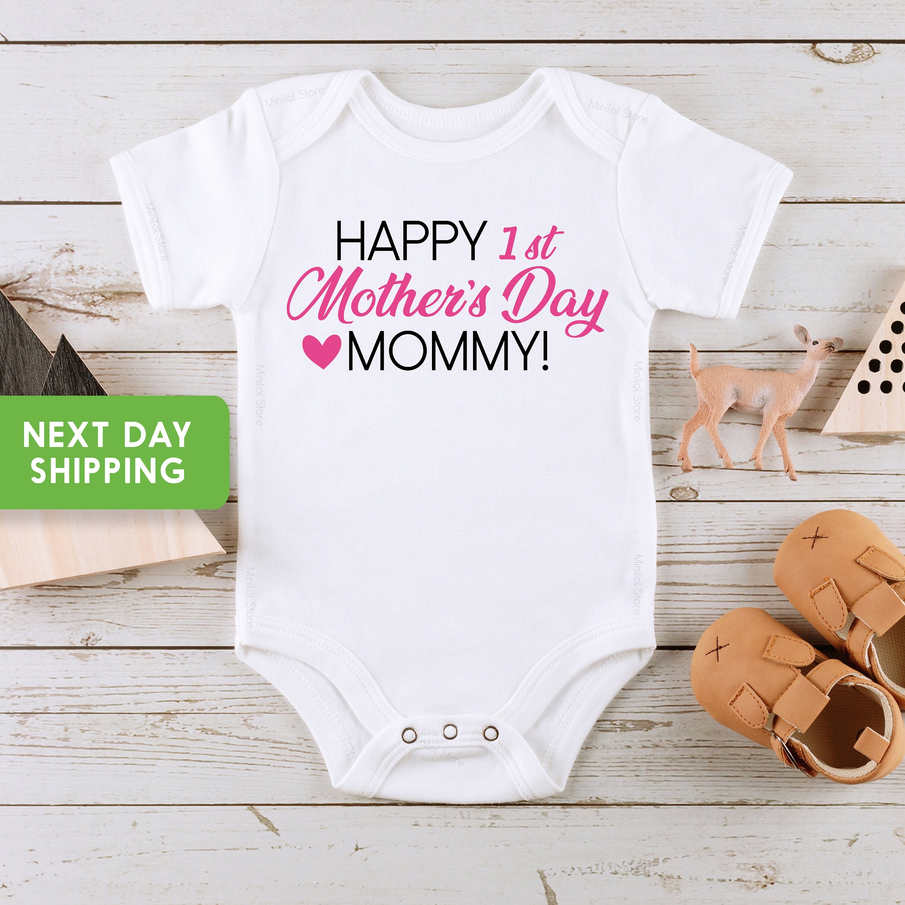 Happy Mothers Day Onesie® Mothers Day Onesie®, Girl Onesie® First Mothers Day Gift, New Mom Gift