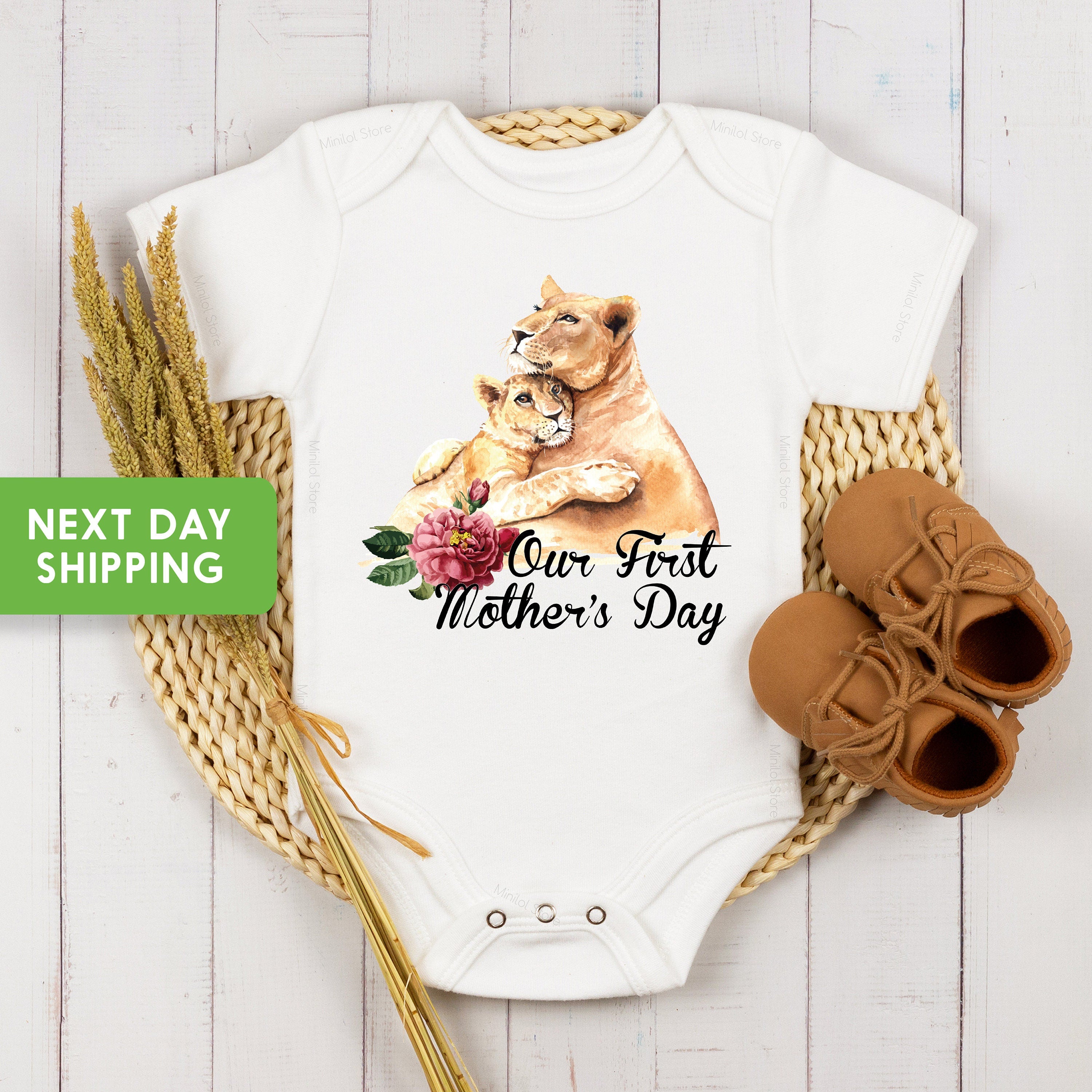 Our First Mother's Day Onesie®, Cute Mother's Day Onesie®, Mother's Day Gift, I Love Mama Shirt, Mother's Day Baby Outfit