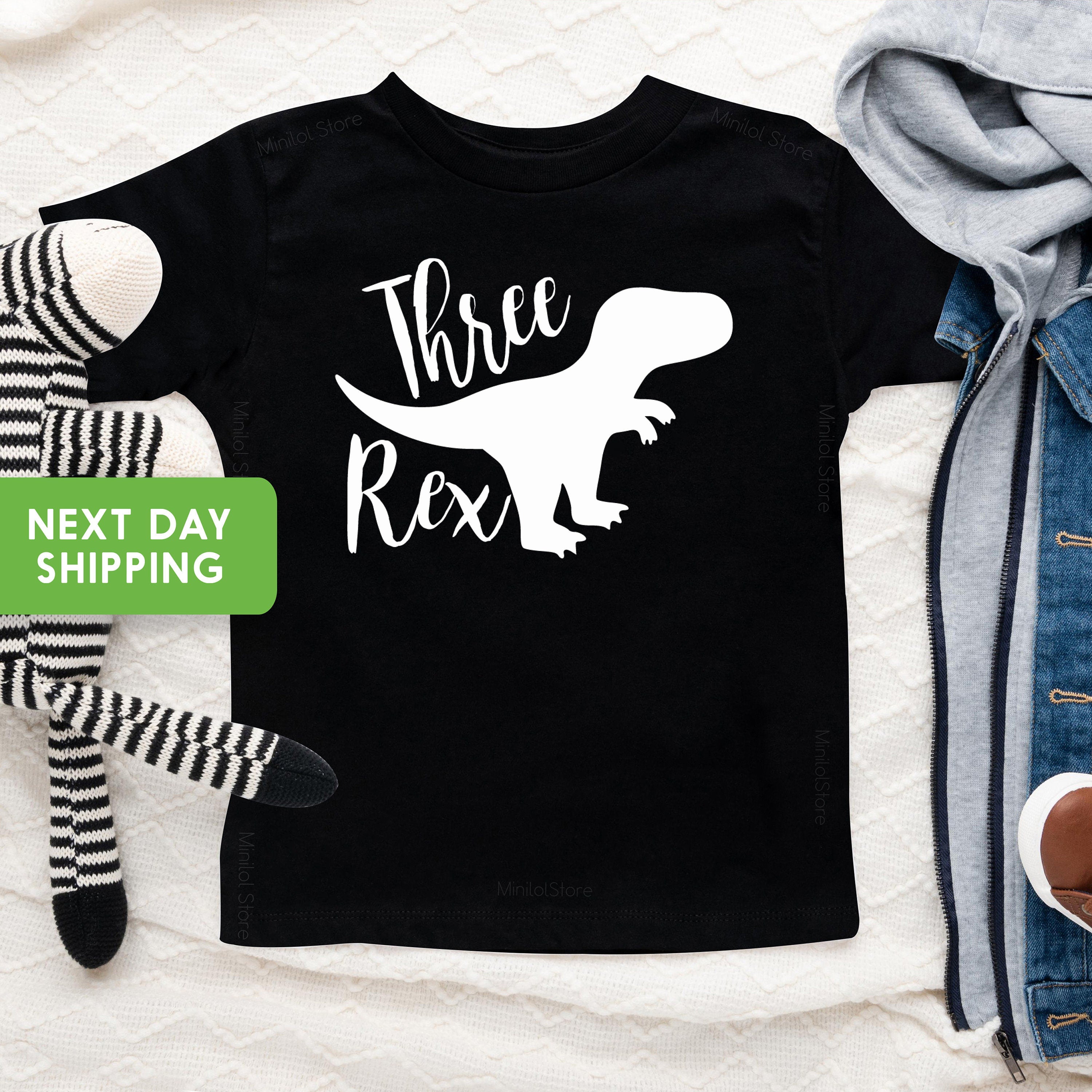 Dinosaur Birthday Shirt, 3rd Birthday Shirt, Three Rex, Third Birthday Shirt, 3rd Birthday Tee, Birthday Shirt, Dinosaur Shirt, 3 Rex