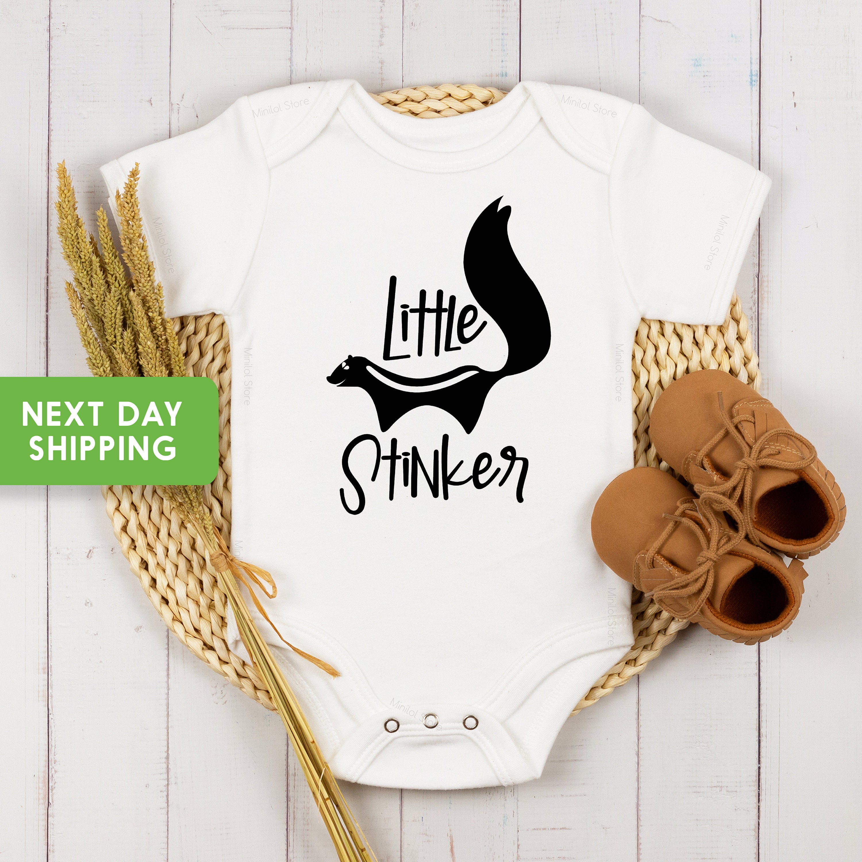 Cute "Little Stinker" Shirt, Skunk Toddler Shirt, Funny Toddler Shirt