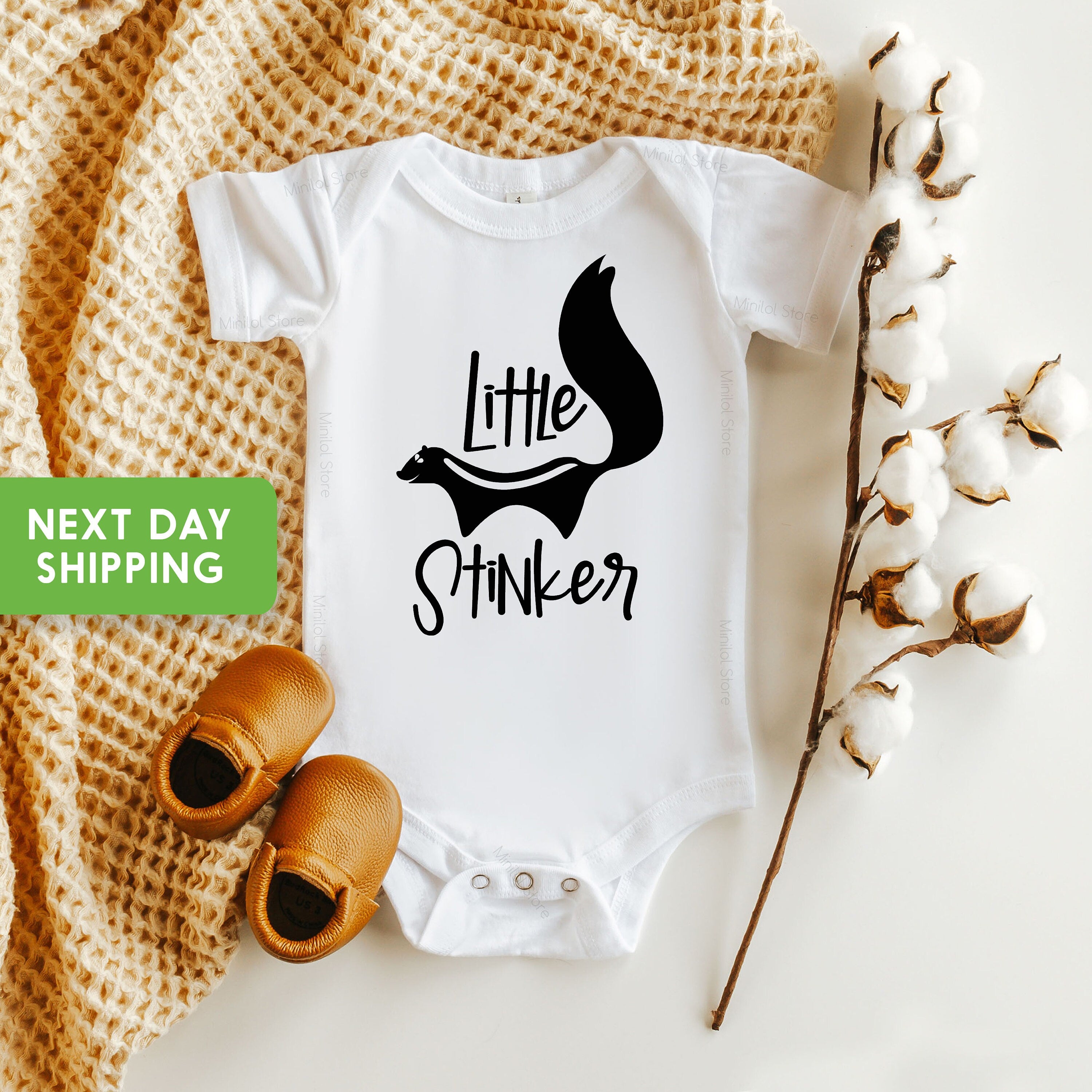 Cute "Little Stinker" Shirt, Skunk Toddler Shirt, Funny Toddler Shirt