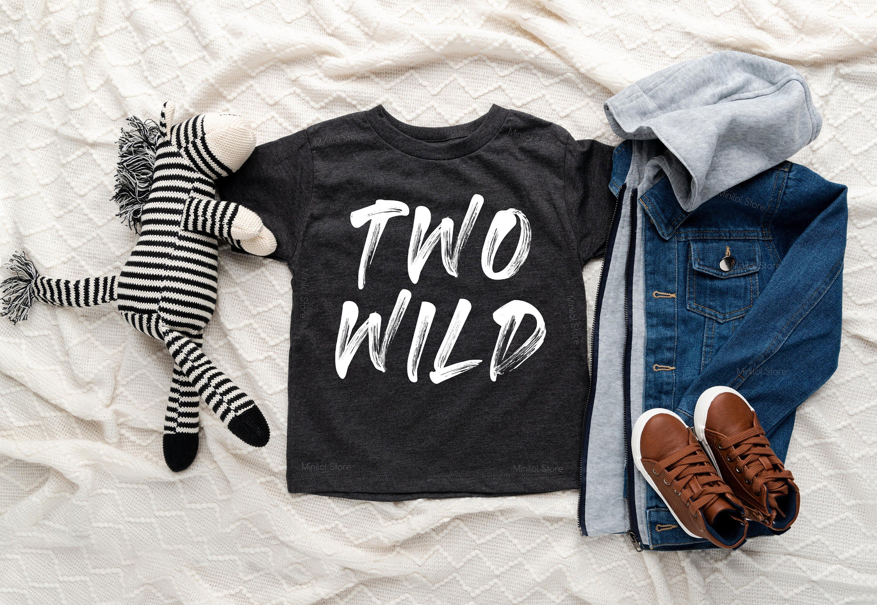 Two Wild Birthday Shirt, Toddler Shirt For 2 Year Old Birthday, Kids Second Birthday Gift