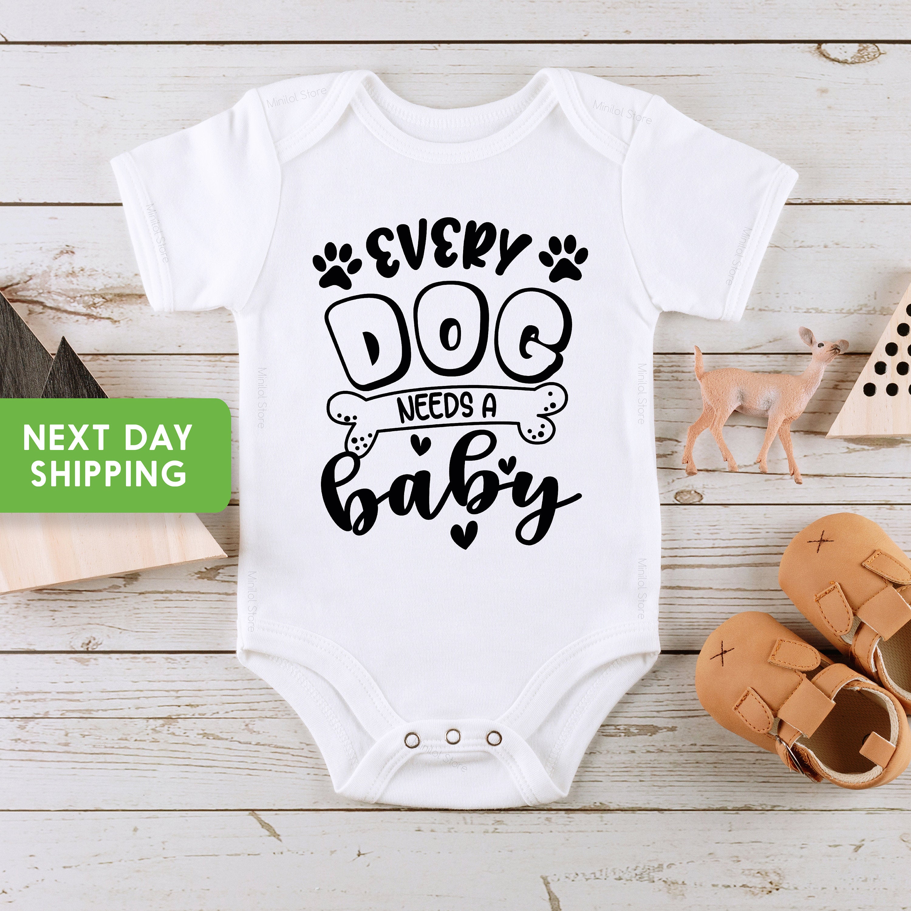 Every Dog Needs A Baby Onesie®, Pet Dog Onesie®, Cute Baby Onesie®, Dog Baby Onesie®