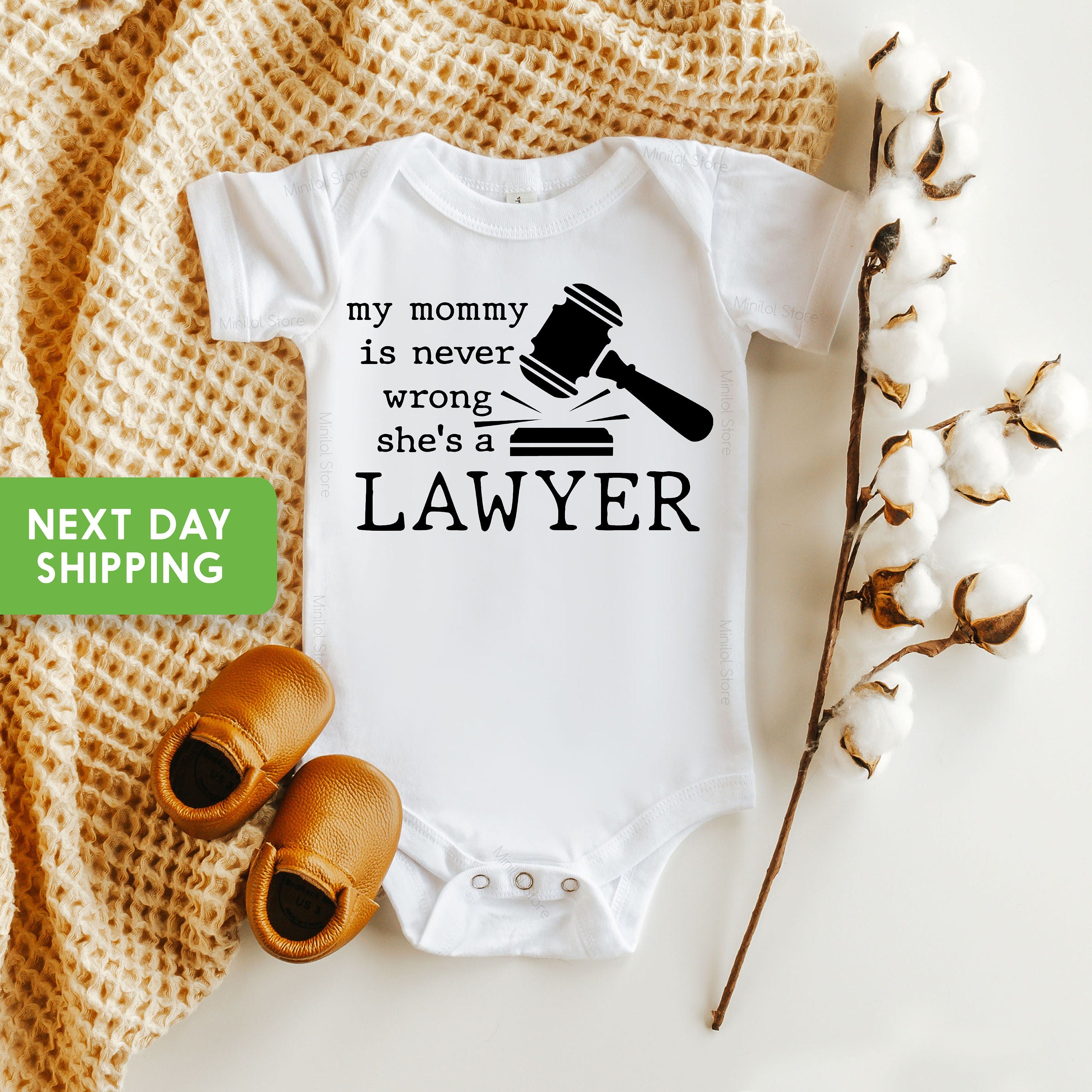 Never Wrong Lawyer Onesie® Lawyer Baby Gift, Cute Attorney Onesie® Attorney Baby Shower Gift, Lawyer Bodysuit, Attorney Mom Onesie®