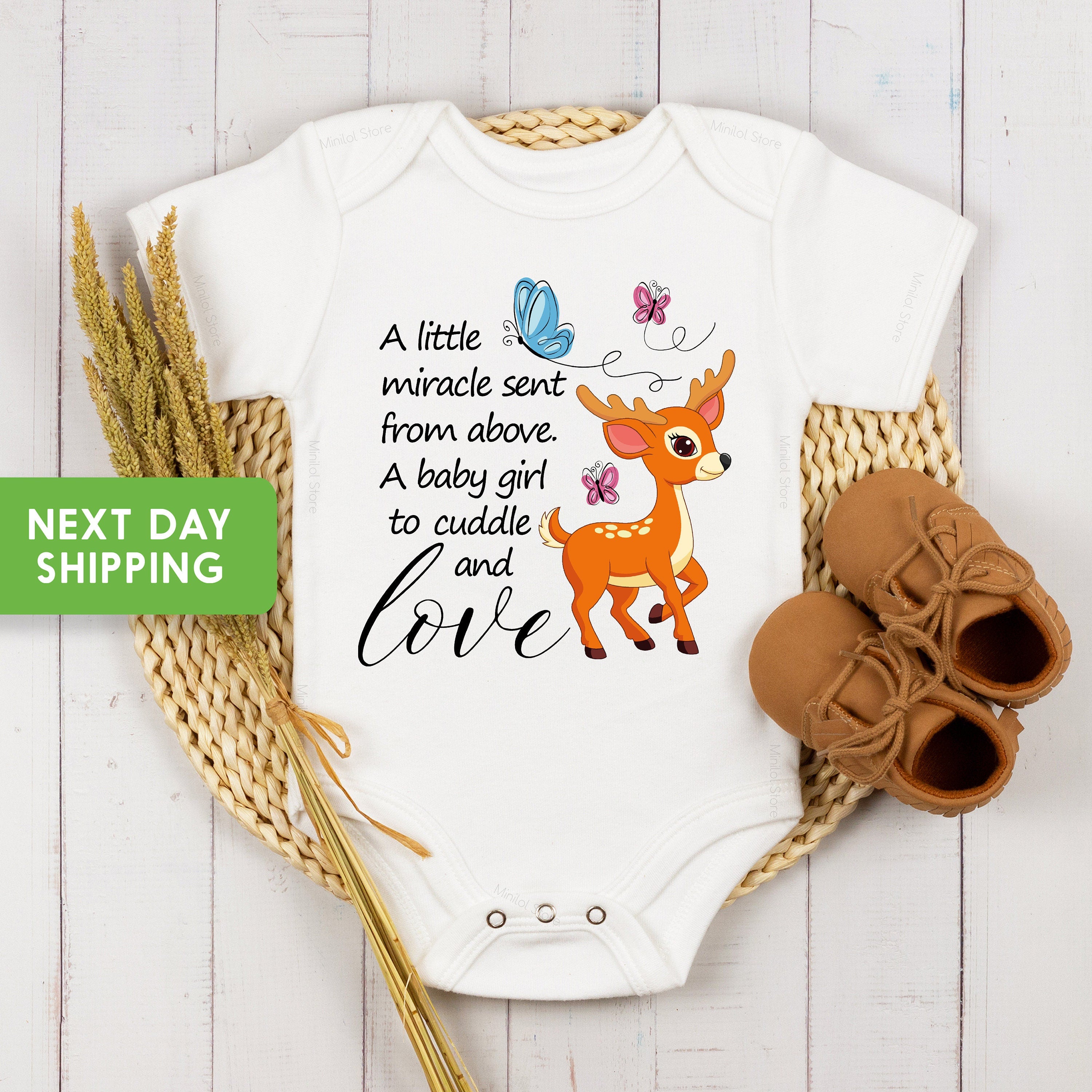 A Little Miracle Sent From Above Onesie, Newborn Outfit, Baby Shower Gift, Baby Onesie,  Baby Boy Onesie, Baby Onesie, Baby Bodysuit