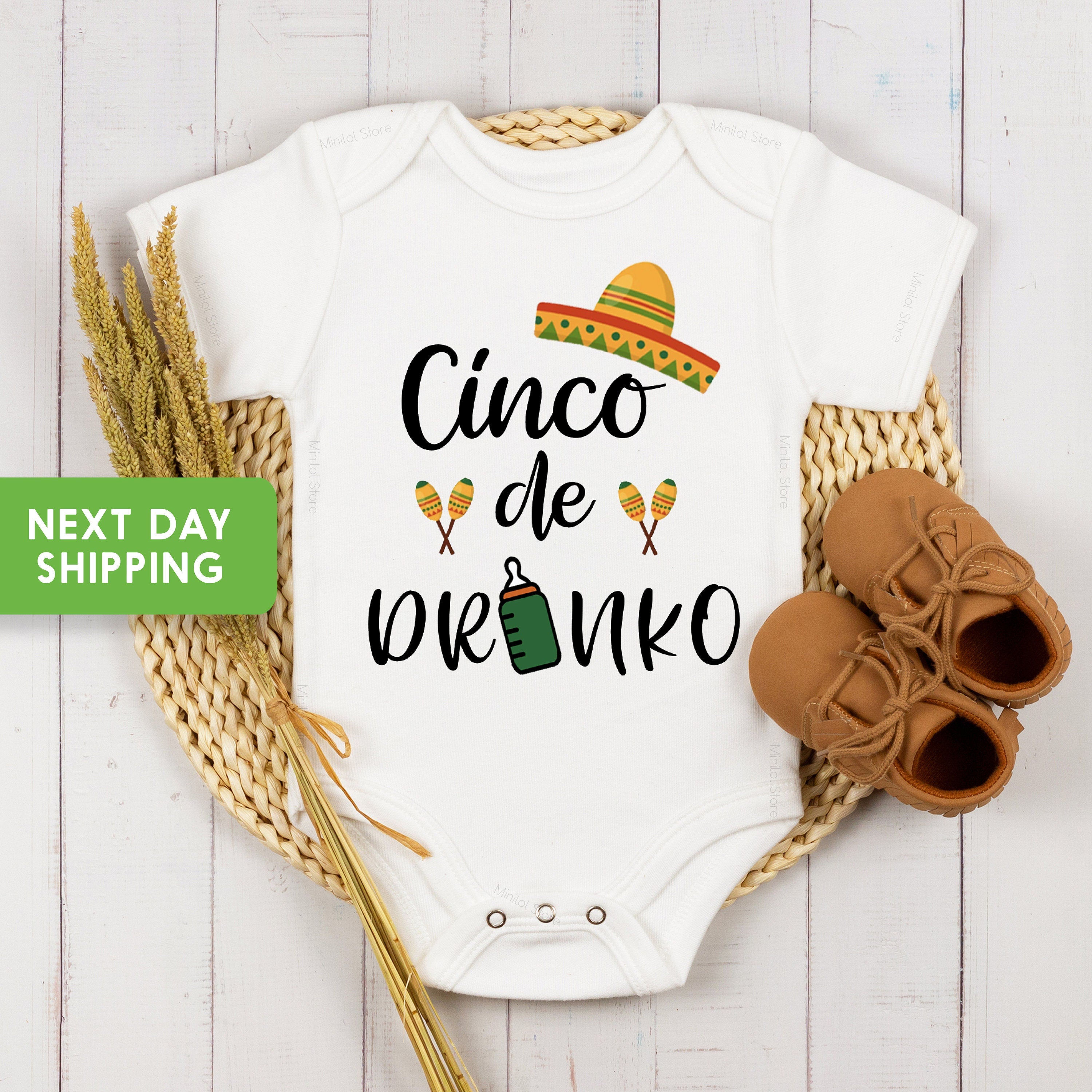 Funny Cinco De Mayo Baby Onesie, Cinco De Drinko Baby Bodysuit, Funny Baby Onesie, Cute Mexican Onesie, Mexican Baby Onesie, Toddler Shirt