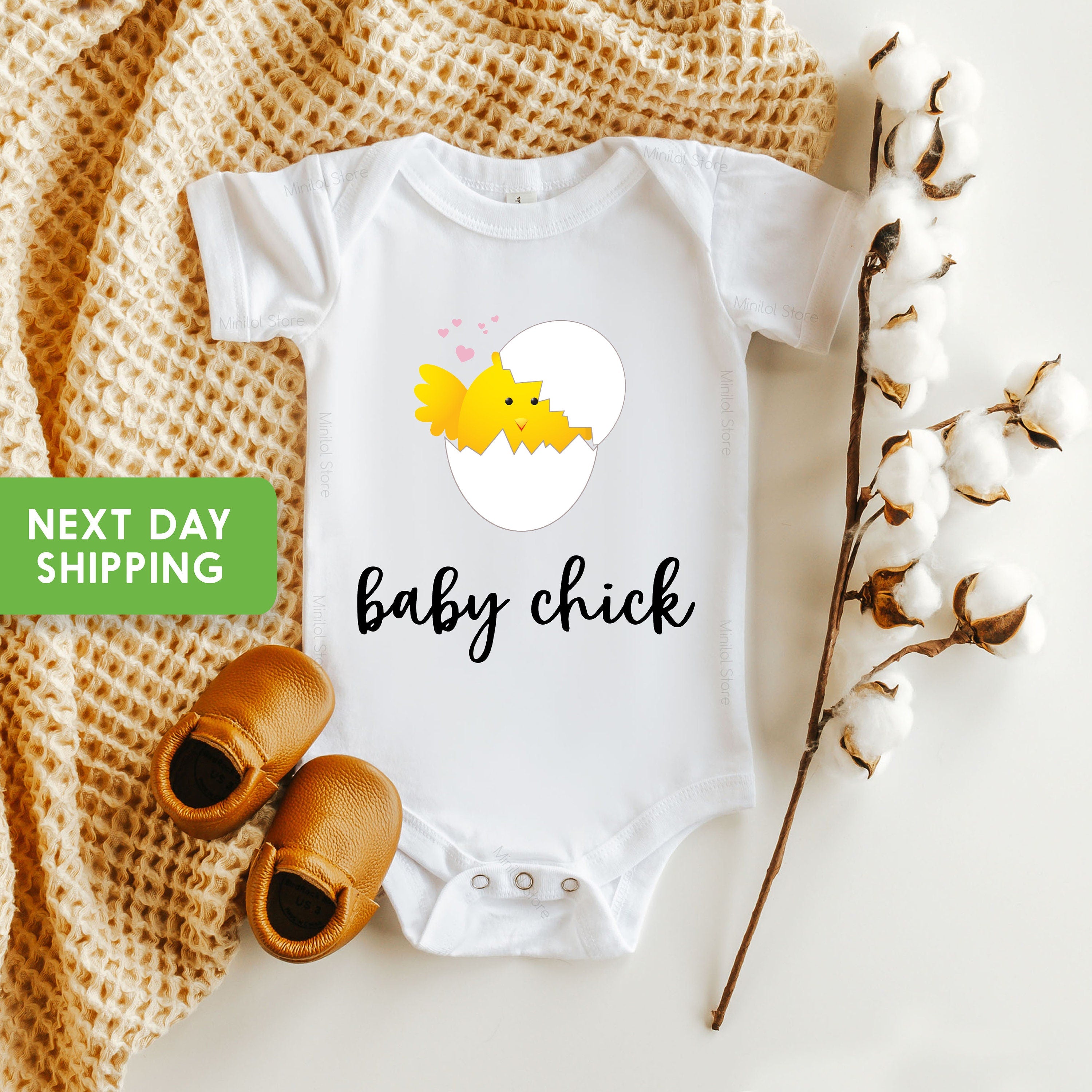 Cute Chick Baby Onesie®,  Baby Chick Bodysuit, Cute Easter Baby Gift