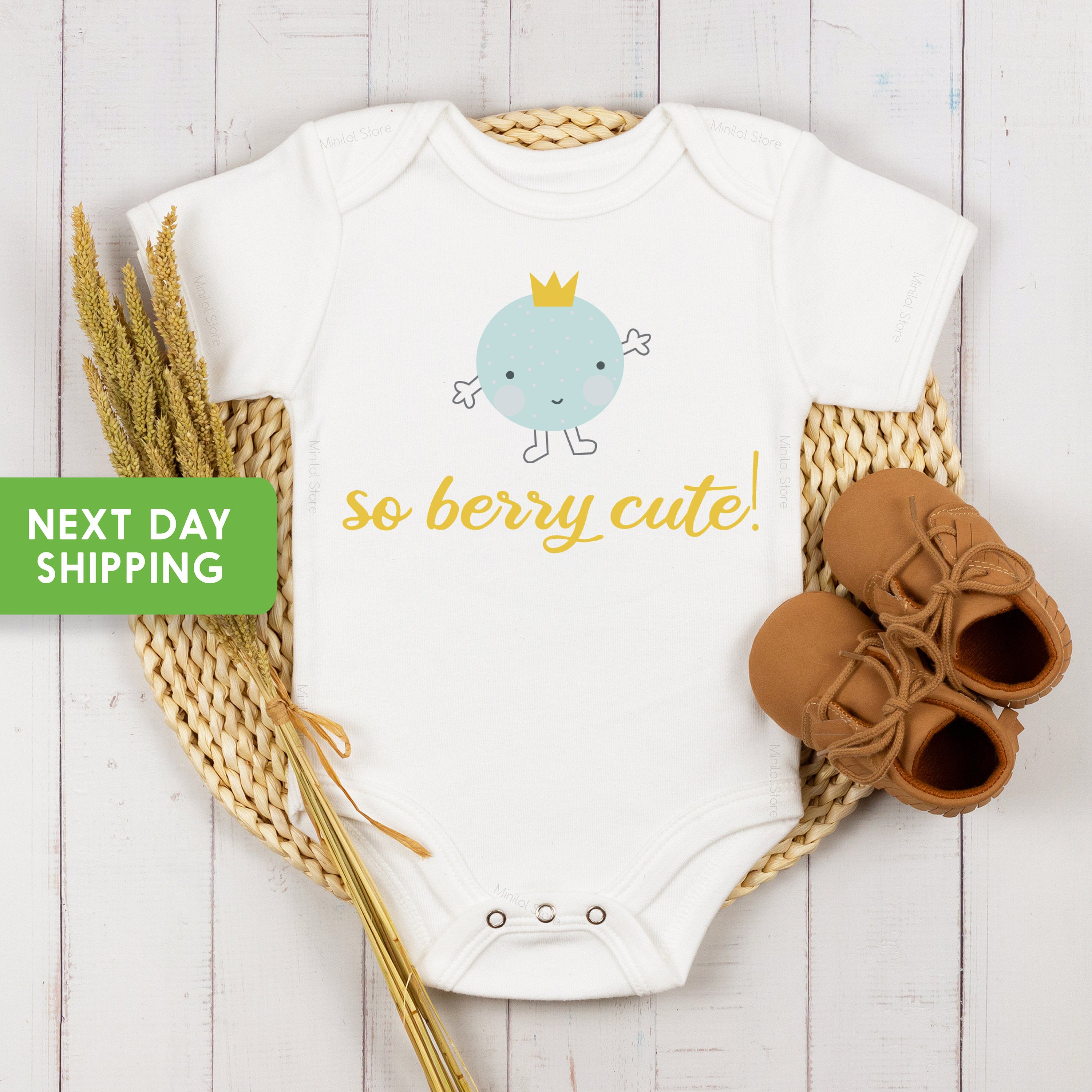 So Berry Cute Baby Onesie® Blueberry Baby Onesie® Hipster Baby Onesie® Fruit Baby Onesie® Modern Baby Onesie