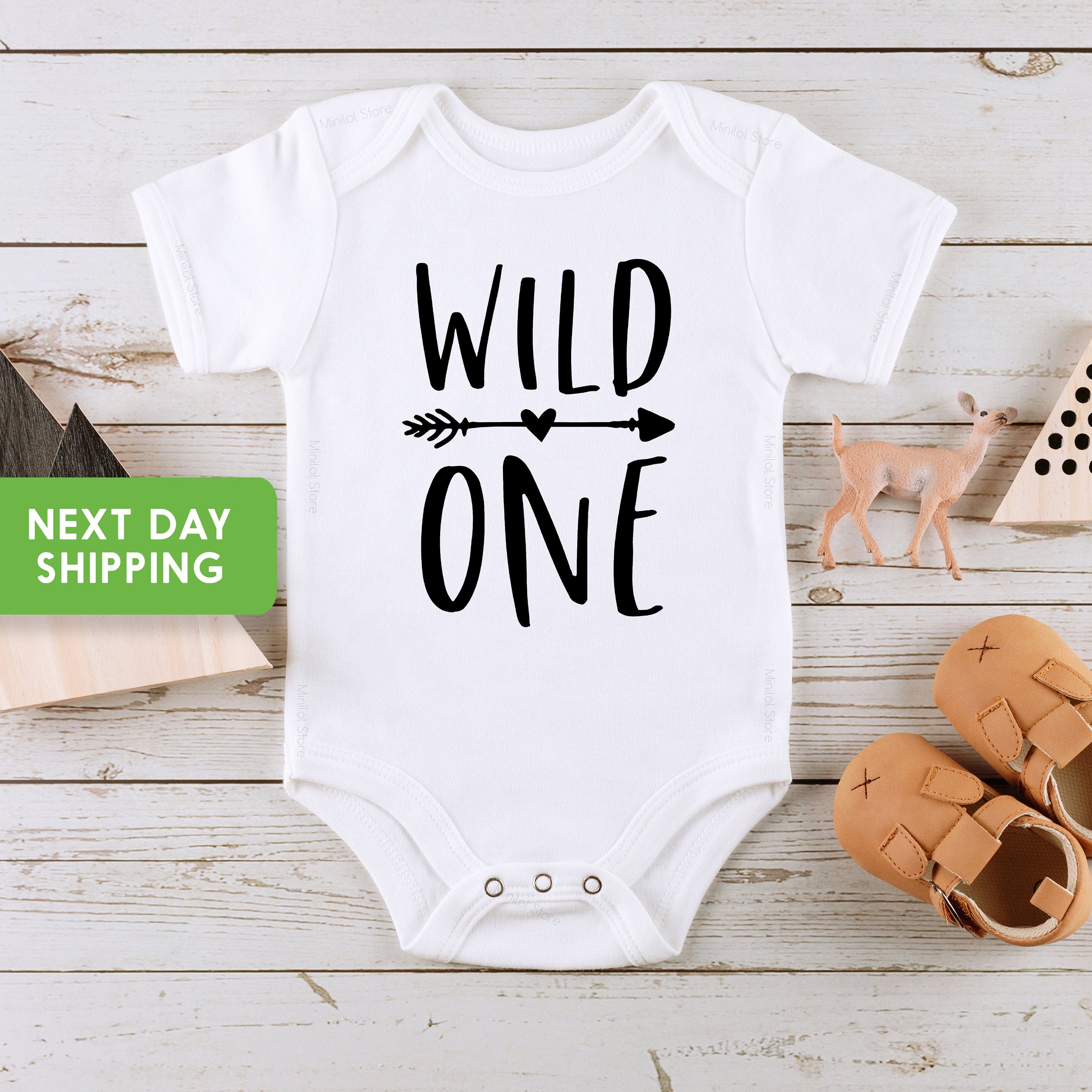 Wild One Onesie® 1st Birthday Shirt, One Year Old First Birthday, Wild Arrow