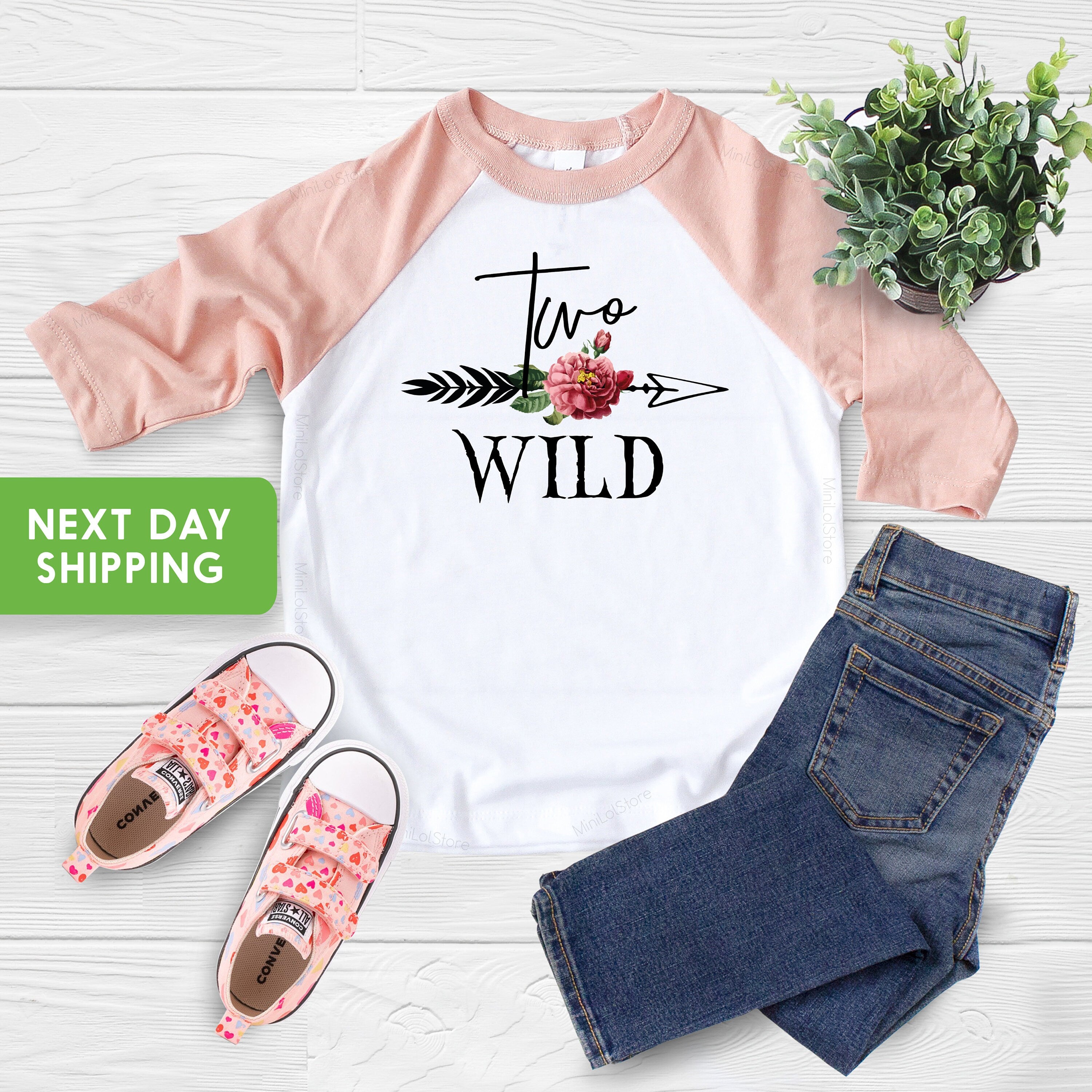 Two Wild Birthday Shirt, Second Birthday Shirt, Raglan Shirt, Birthday Kids Shirt, 2nd Birthday Shirt