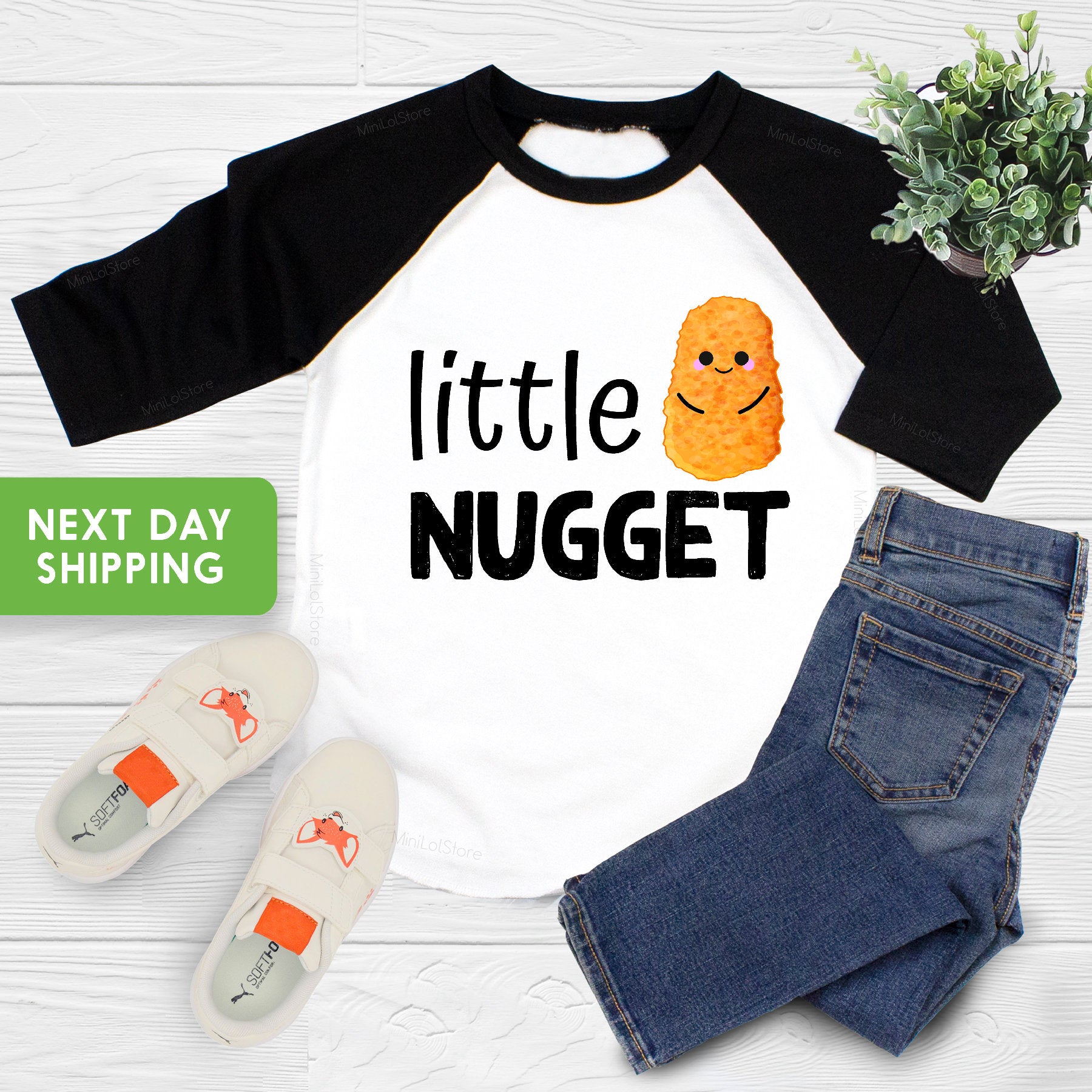 Little Nugget Shirt, Toddler Boy Girl Unisex Clothes, Food Kids Shirt, Cute Toddler Gift, Funny Kids Shirt