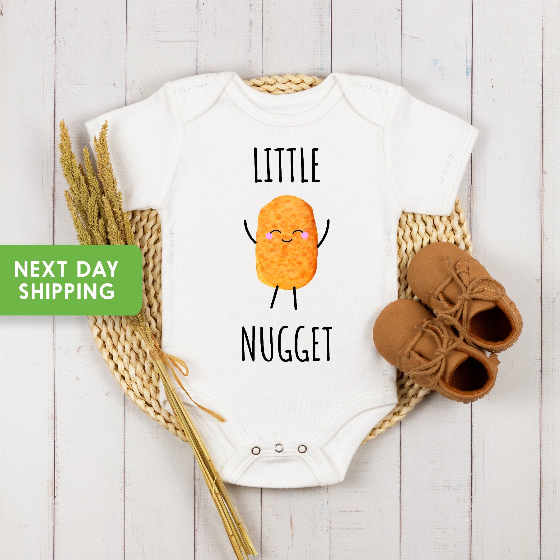 Little Nugget Onesie®, New Pregnancy Announcement Onesie®, Baby Shower Gift Idea Onesie®