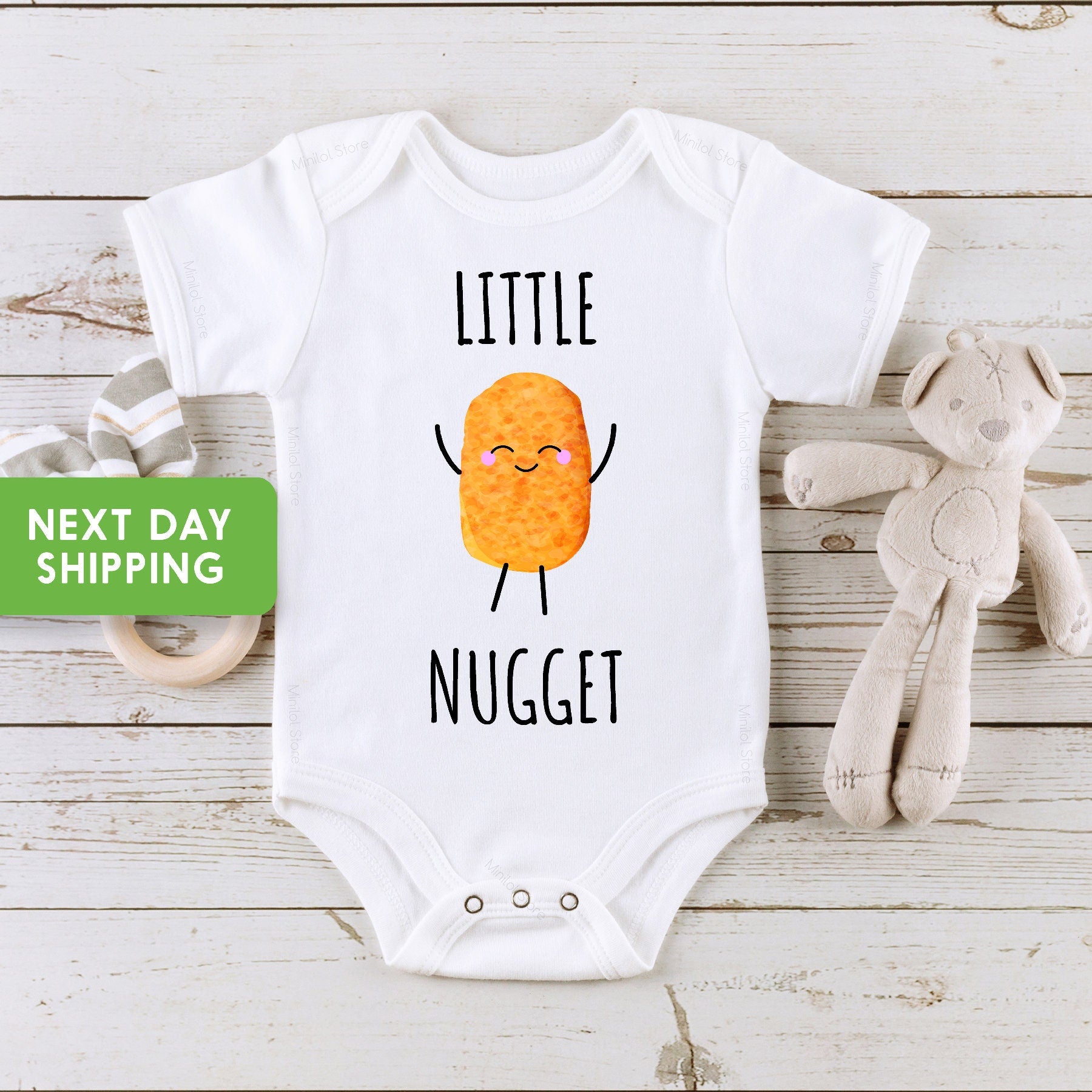 Little Nugget Onesie®, New Pregnancy Announcement Onesie®, Baby Shower Gift Idea Onesie®