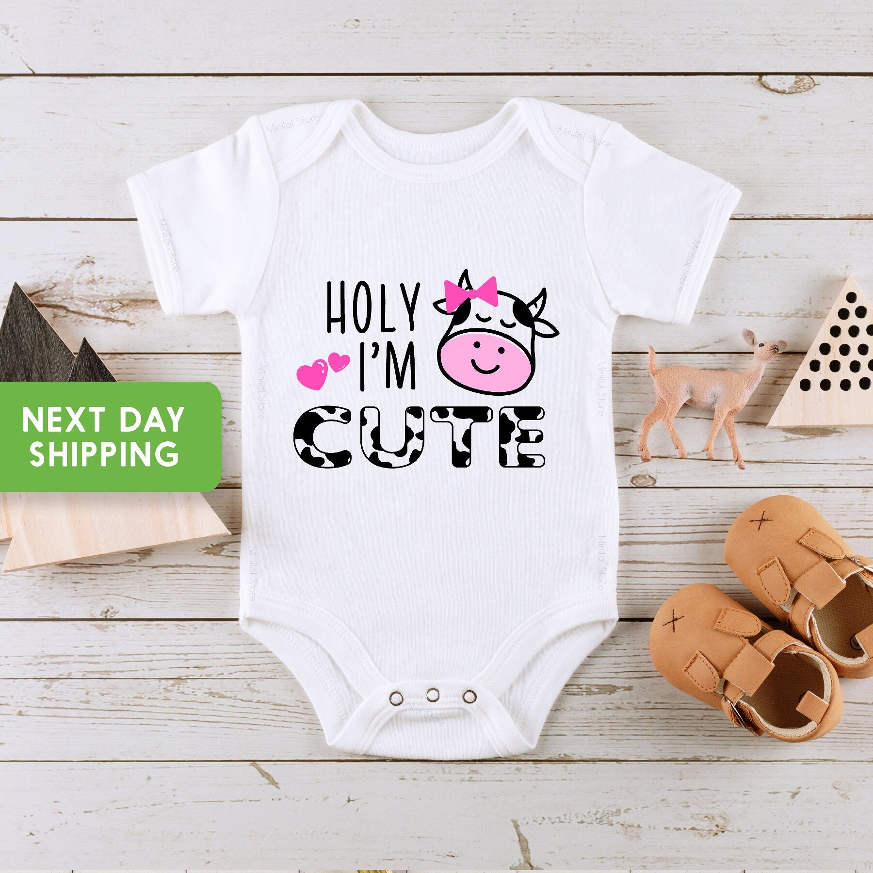 Cow Baby Onesie®, Holy Cow Baby Onesie®, Hipster Baby Onesie®, Funny Baby Onesie®, Cute Baby Onesie®