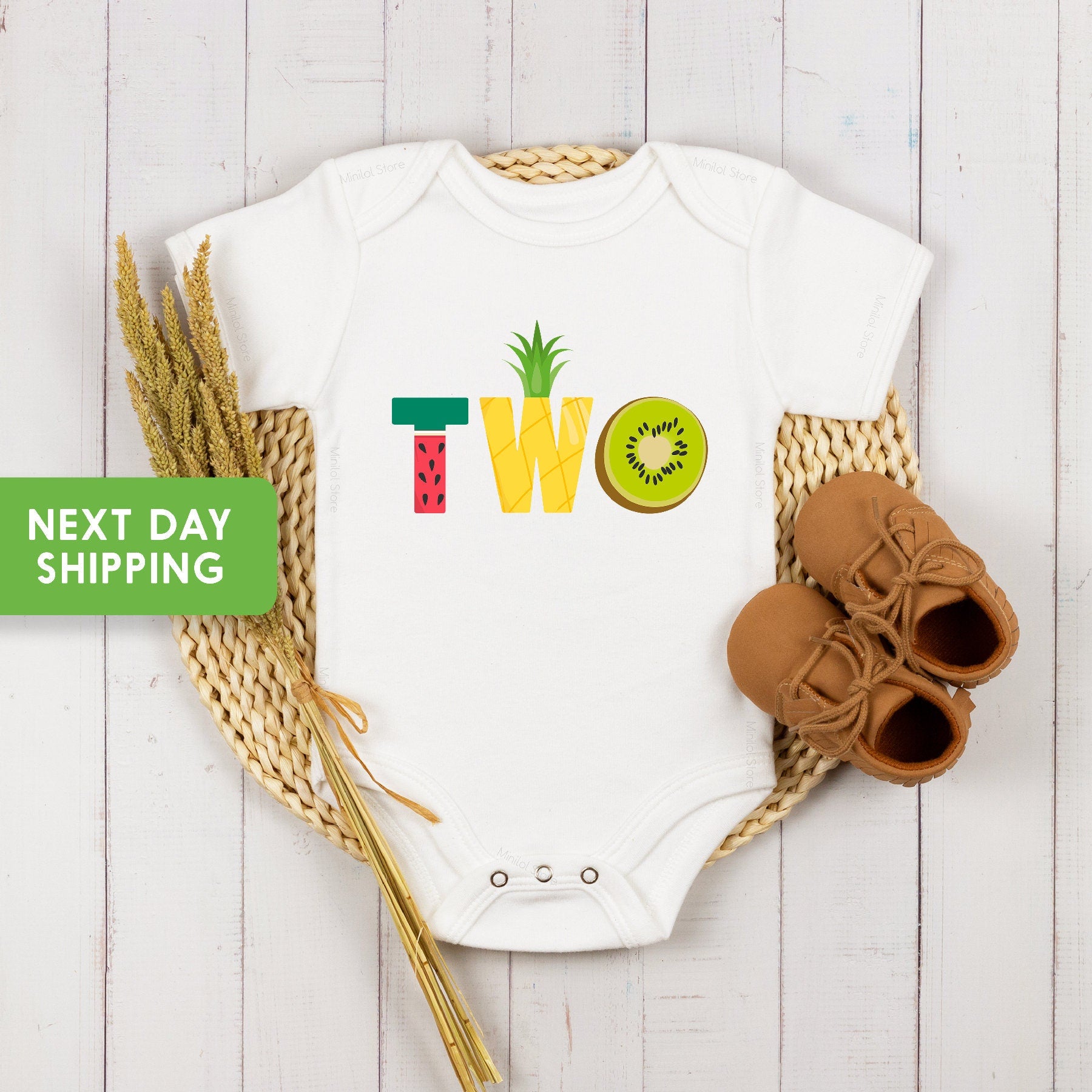 Twotti Fruitti Onesie®, Fruity 2nd Birthday, Second Birthday Onesie®, Gift Fruity Onesie®, Gift Birthday, Outfit Twotti Fruitti Birthday