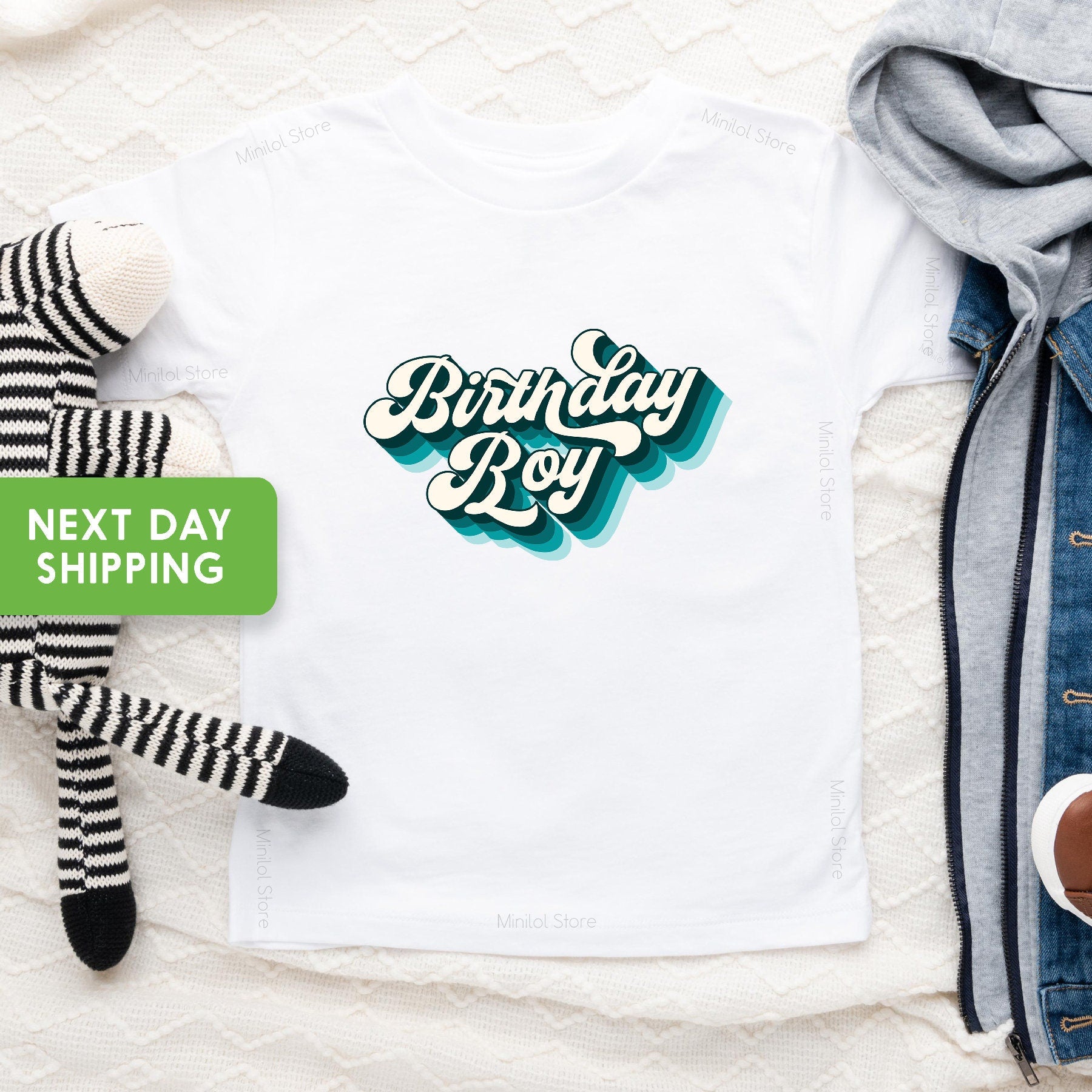 Retro Birthday Onesie®, The Birthday Boy Onesie®, Boy Birthday Bodysuit, Retro Birthday Boy Onesie®