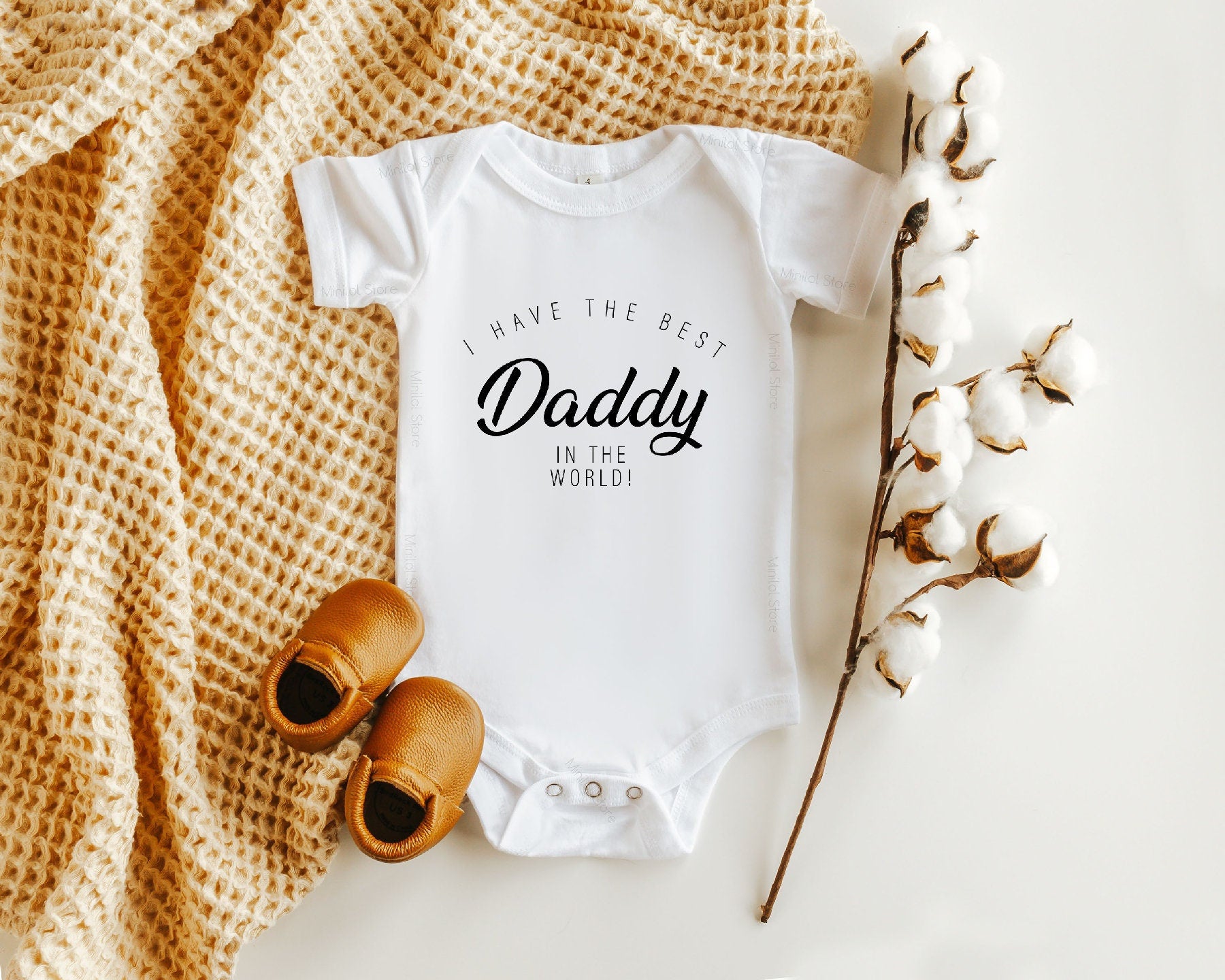 Pregnancy Announcement Onesie®, Best Daddy In The World Bodysuit, Fathers Day Gift, I Love My Daddy Onesie®, Gift For New Dad, Coming Home