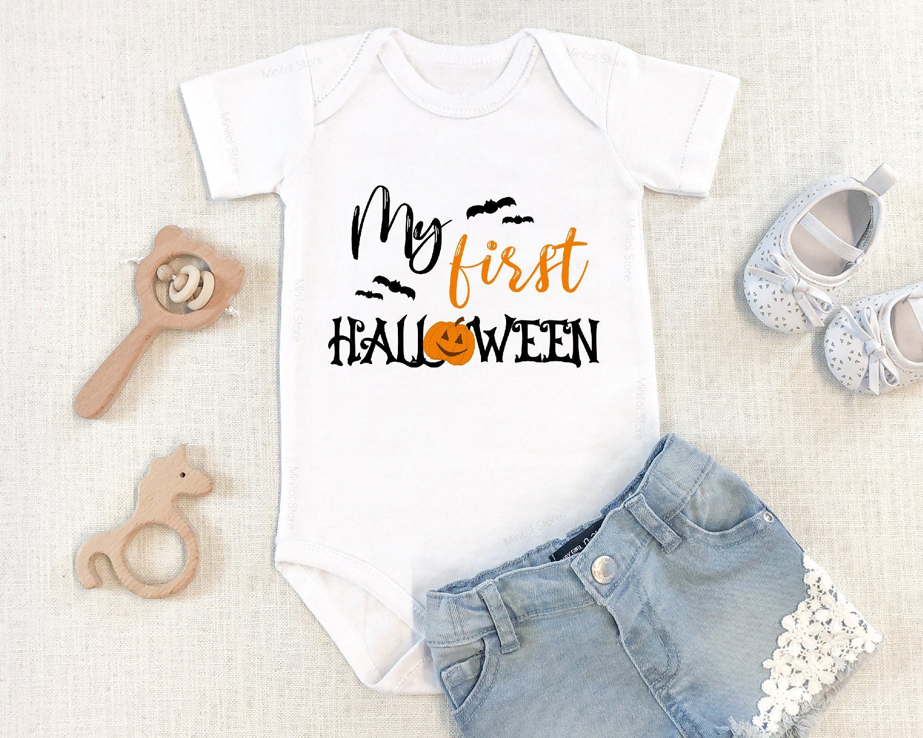 Cute Halloween Onesie®, Baby's First Halloween Onesie®, 1st Halloween Baby Gift, Baby Halloween Gift, First Halloween, Spooky Baby Onesie®