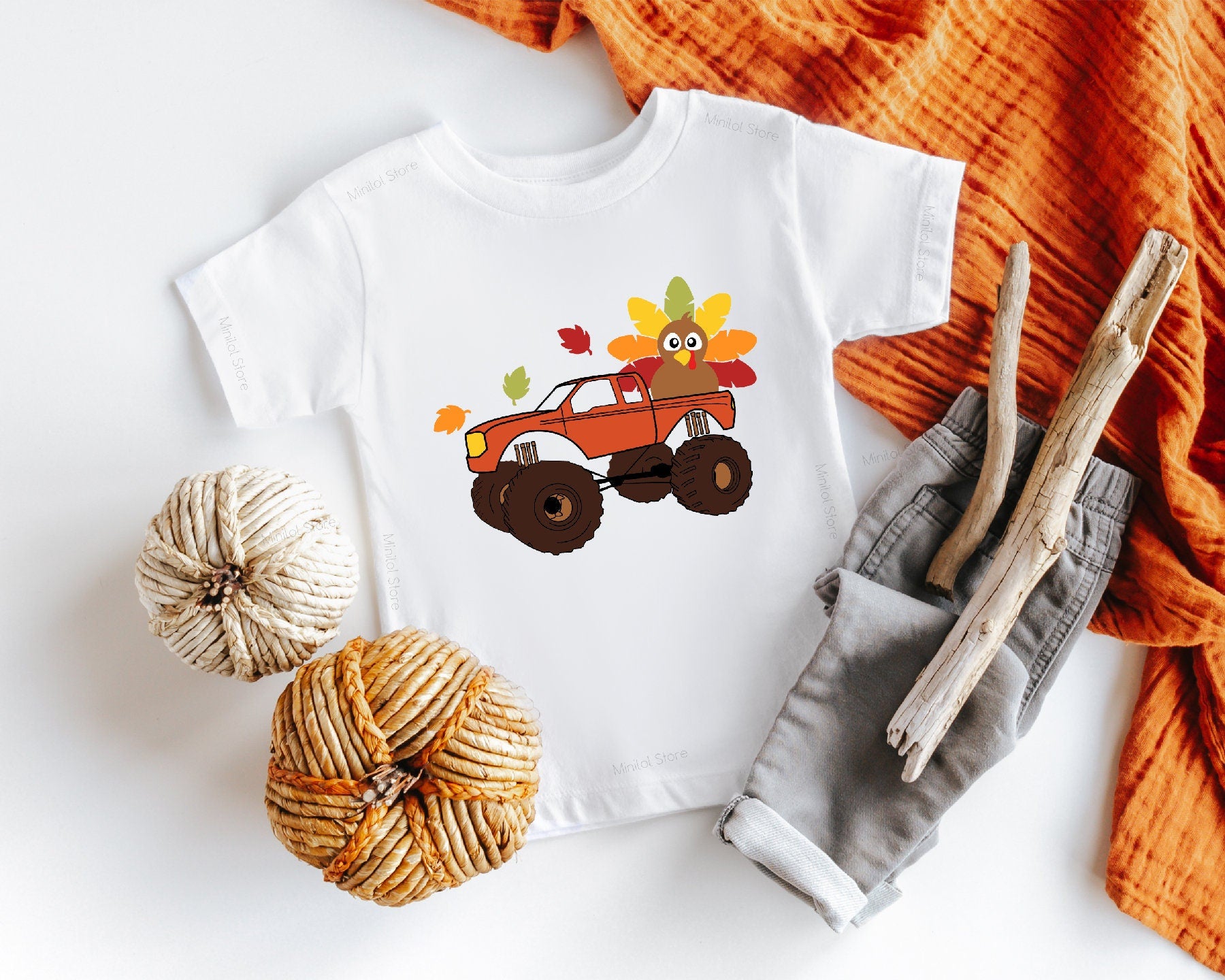 Turkey Monster Truck Kids Shirt, Monster Truck Boy Toddler Shirt, Thanksgiving Kids Boy Tee, Turkey Truck Shirt, Boys Thanksgiving Shirt