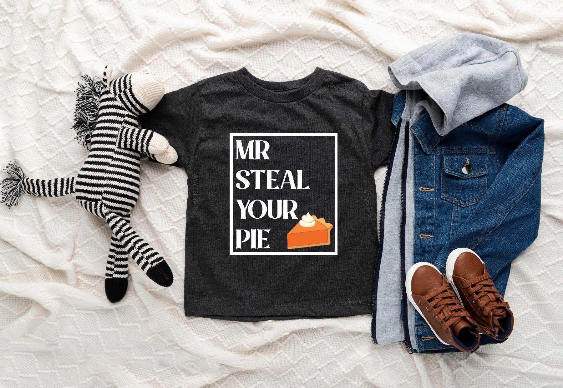 Mr Steal Your Pie Kids Shirt, Pumpkin Pie Shirt, Kids Raglan, Thanksgiving Shirt, Funny Toddler Shirt