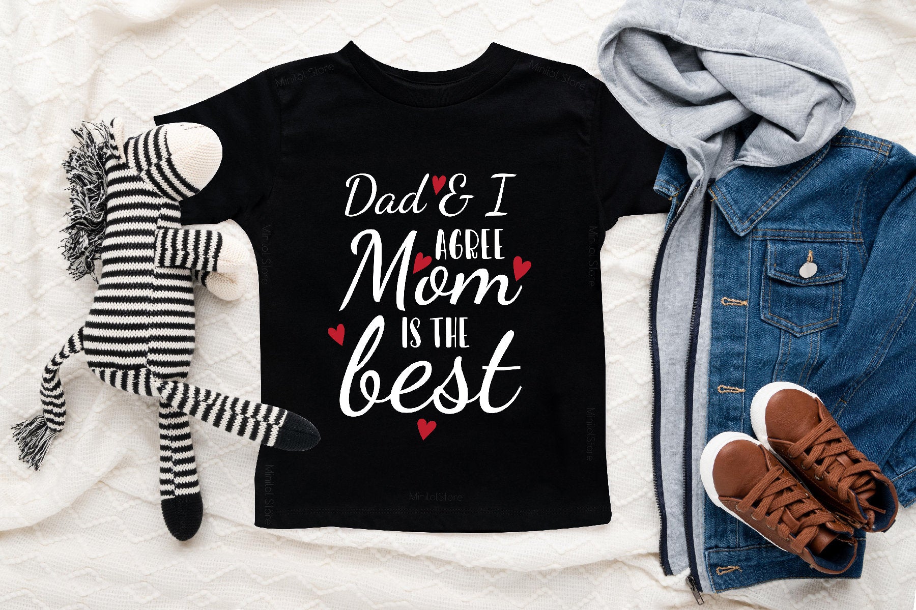 Dad And I Agree Mom Is The Best Onesie®, Mom Is the Best Baby Onesie®, Mothers Day Baby Outfit, New Mom Gift, Mother's  Day Shirt