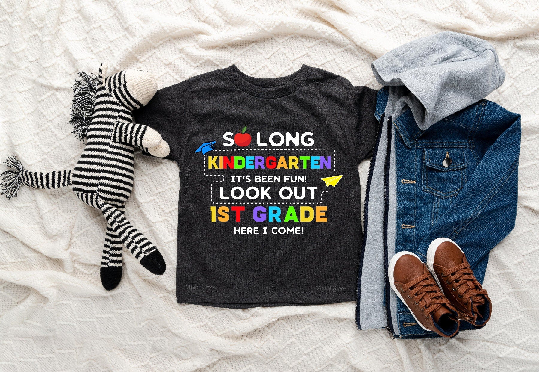 So Long Kindergarten Graduation, School Shirt, 1st Grade Here I Come, Graduation Kindergarten Tee, Kindergarten Shirt, Back To School Shirt