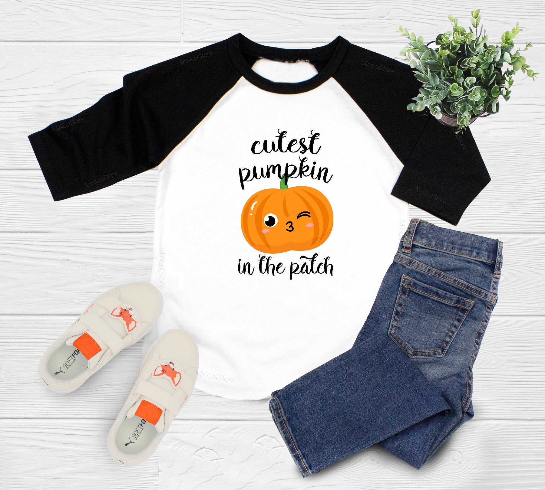 Halloween Toddler Tee, Cutest Pumpkin in the Patch Shirt, Fall Baby Shirt, Fall Pumpkin Kids Shirt, Cute Pumpkin Gift, Fall Outfit For Girl