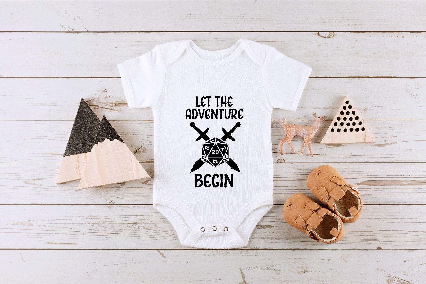 Let The Adventure Begin Baby Onesie®, Baby Announcement Onesie®, Coming Home Bodysuit, Pregnancy Announcment, Baby Shower Gift