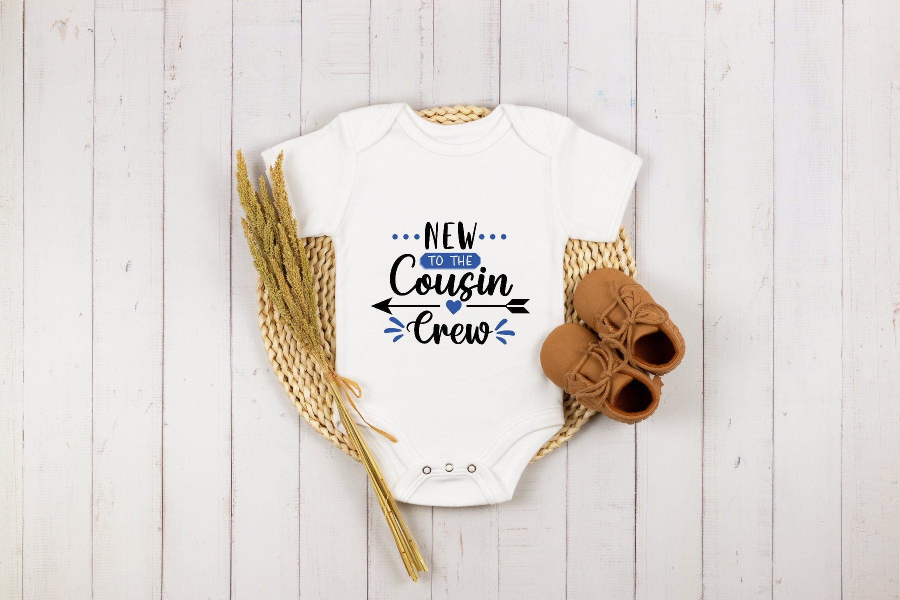 New To The Cousin Crew Onesie®, Cousin Crew Baby Boy Onesie® , Cute Cousin Baby Onesie®, Cousin Crew Onesie®, Cousin Announcement