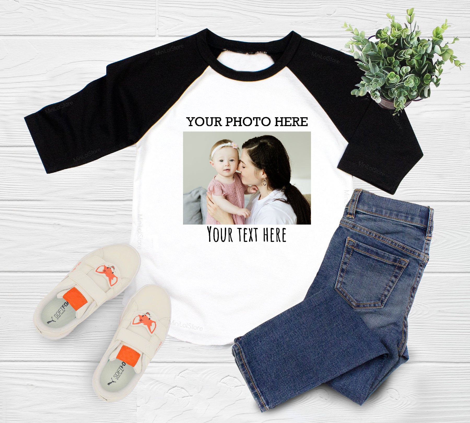 Personalized Shirt, Custom Photo Shirt, Birthday Photo Shirt, Unisex Baby/Toddler/Youth Shirt, Custom Image Shirt, Picture On Shirt