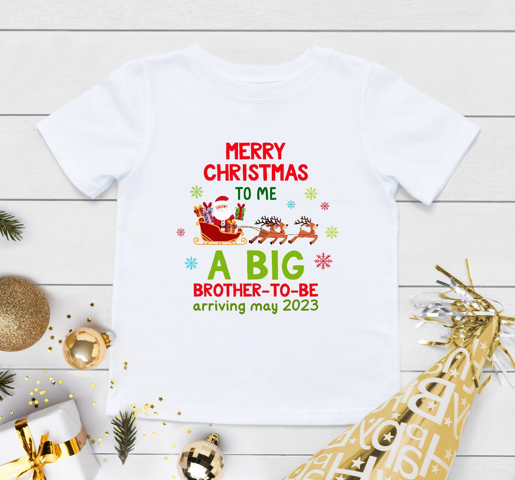 Big Brother To Be, Christmas Big Brother, Personalized Big Brother Shirt, Christmas Baby Announcement, Christmas Pregnancy Announcement