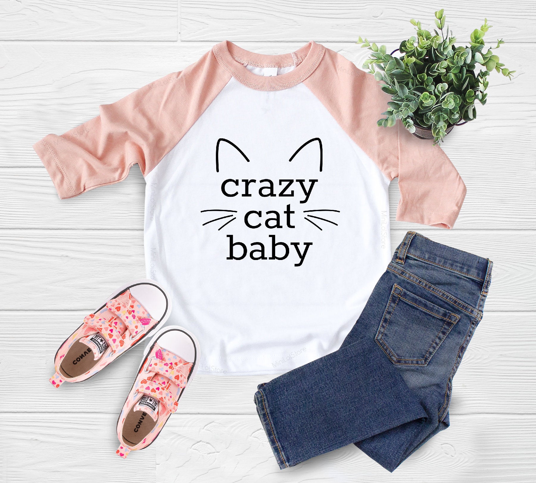 Baby Cat Kids Shirt,  Cat Lover Toddler Shirt, Crazy Cat Baby Kids Shirt, Cat Baby Shower Gift, Kitten Onesie®, Gift For Cat lover Kids