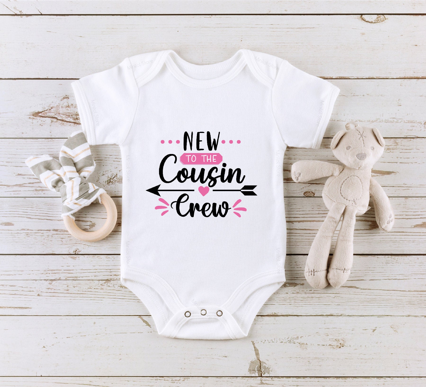 Cousin Crew Onesie®, New To The Cousin Crew Onesie®, Cute Cousin Baby Onesie®, Cousin Crew Girl Onesie® , Cousin Announcement