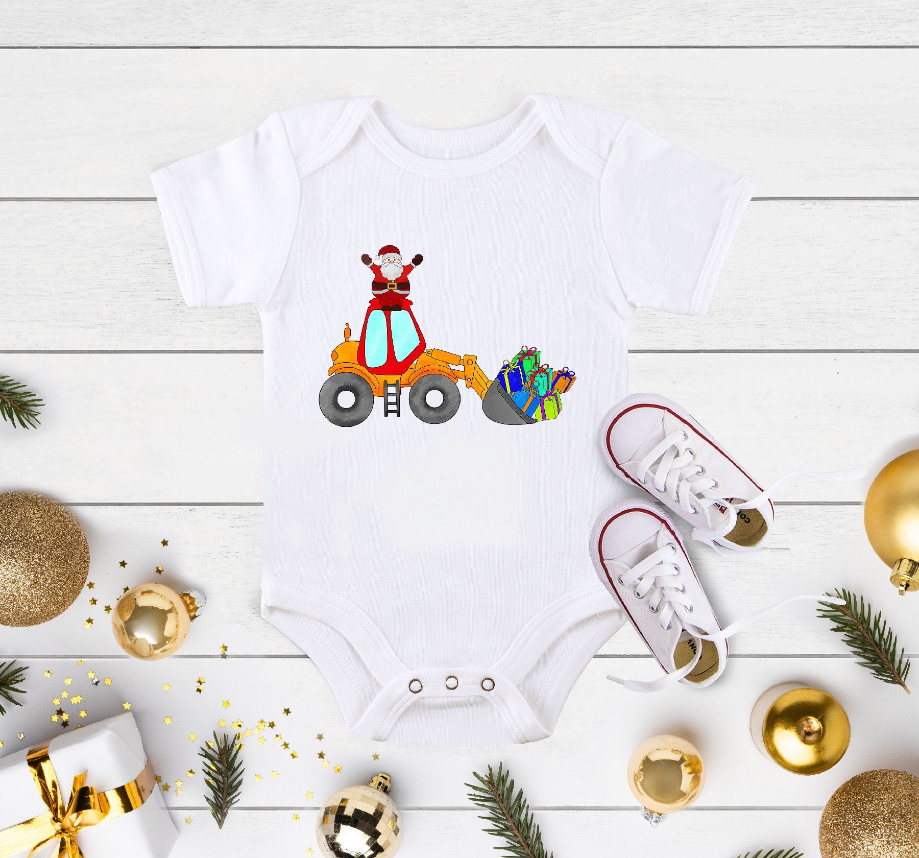 Funny Construction Themed Christmas Kids Shirt, Christmas Kids Shirt, Construction Christmas Toddler Boys Shirt, Christmas Boys Shirt