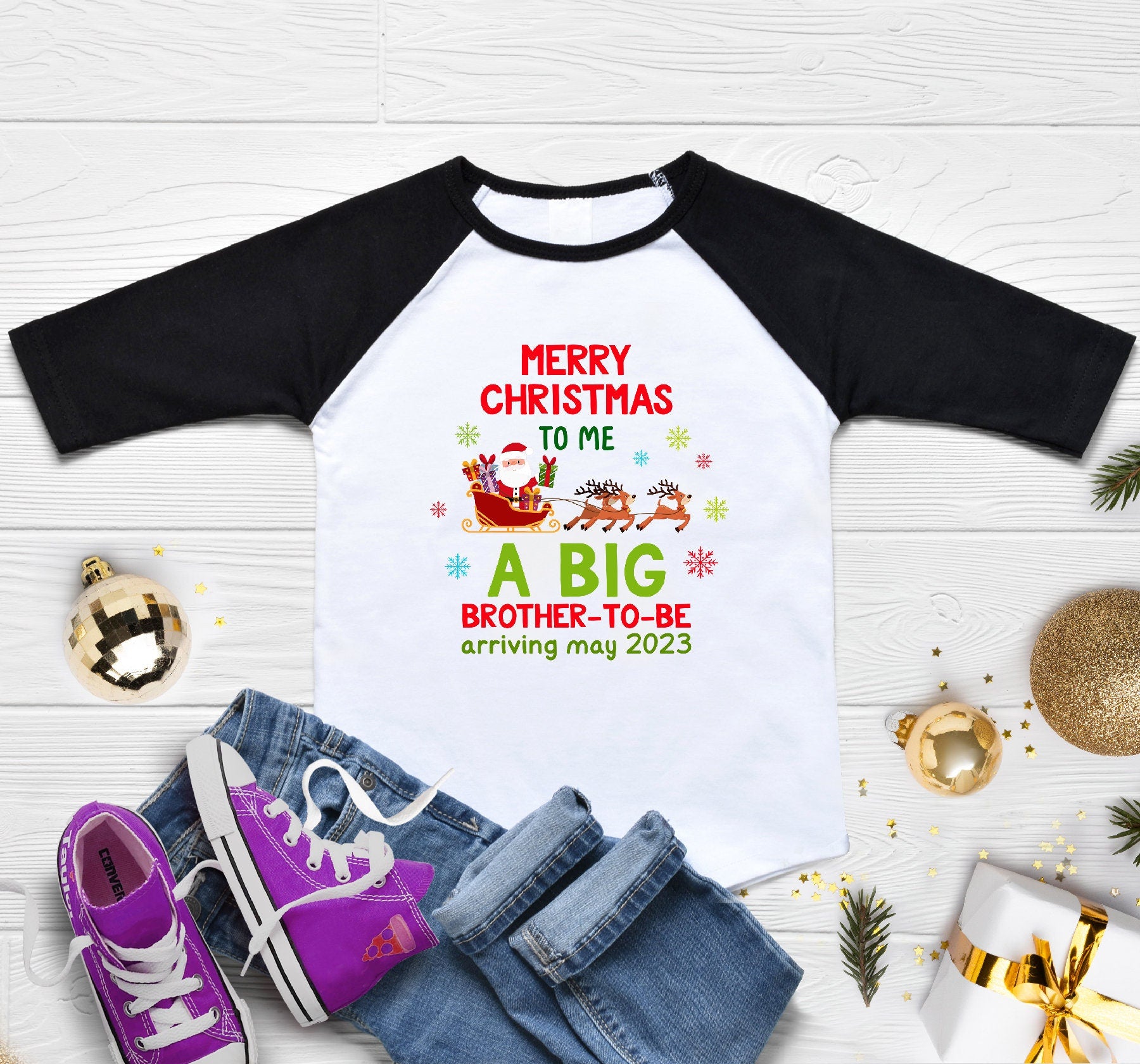 Christmas Baby Announcement, Personalized Big Brother Shirt, Big Brother To Be, Christmas Big Brother, Christmas Pregnancy Announcement