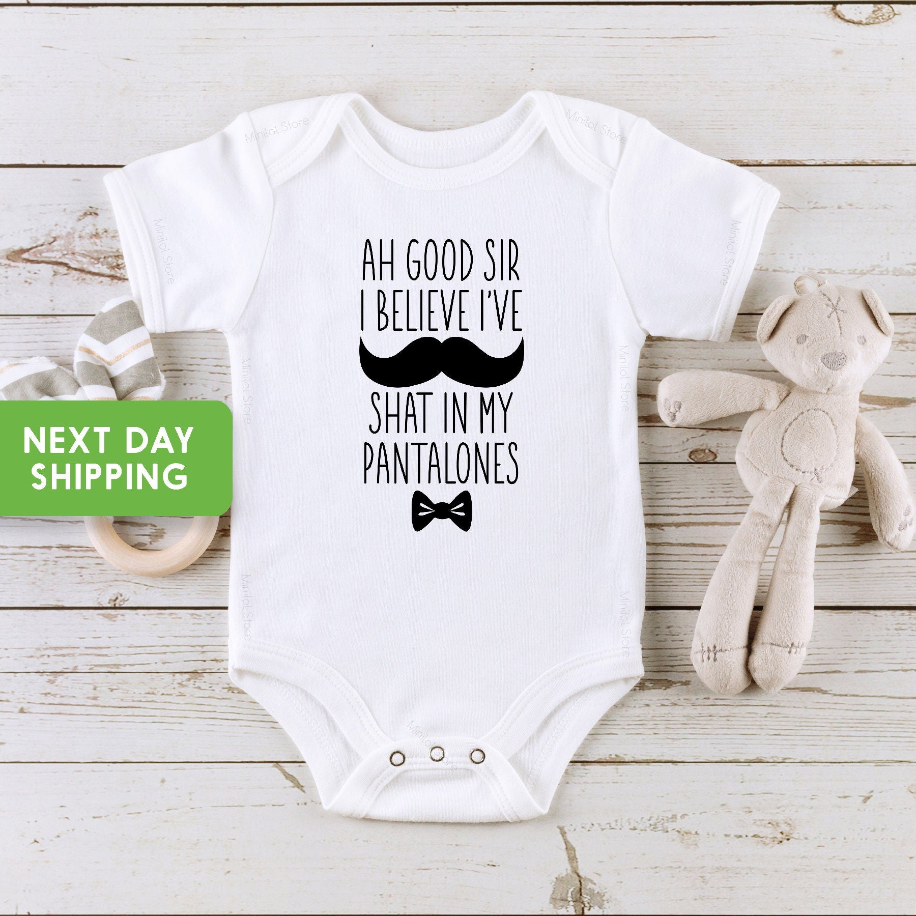 Mustache Funny Sayings Baby Onesie®, Fancy Baby Onesie®, Cute Baby Onesie®, Baby Shower Gift, Funny Baby Onesie®, New Baby Gift Onesie®