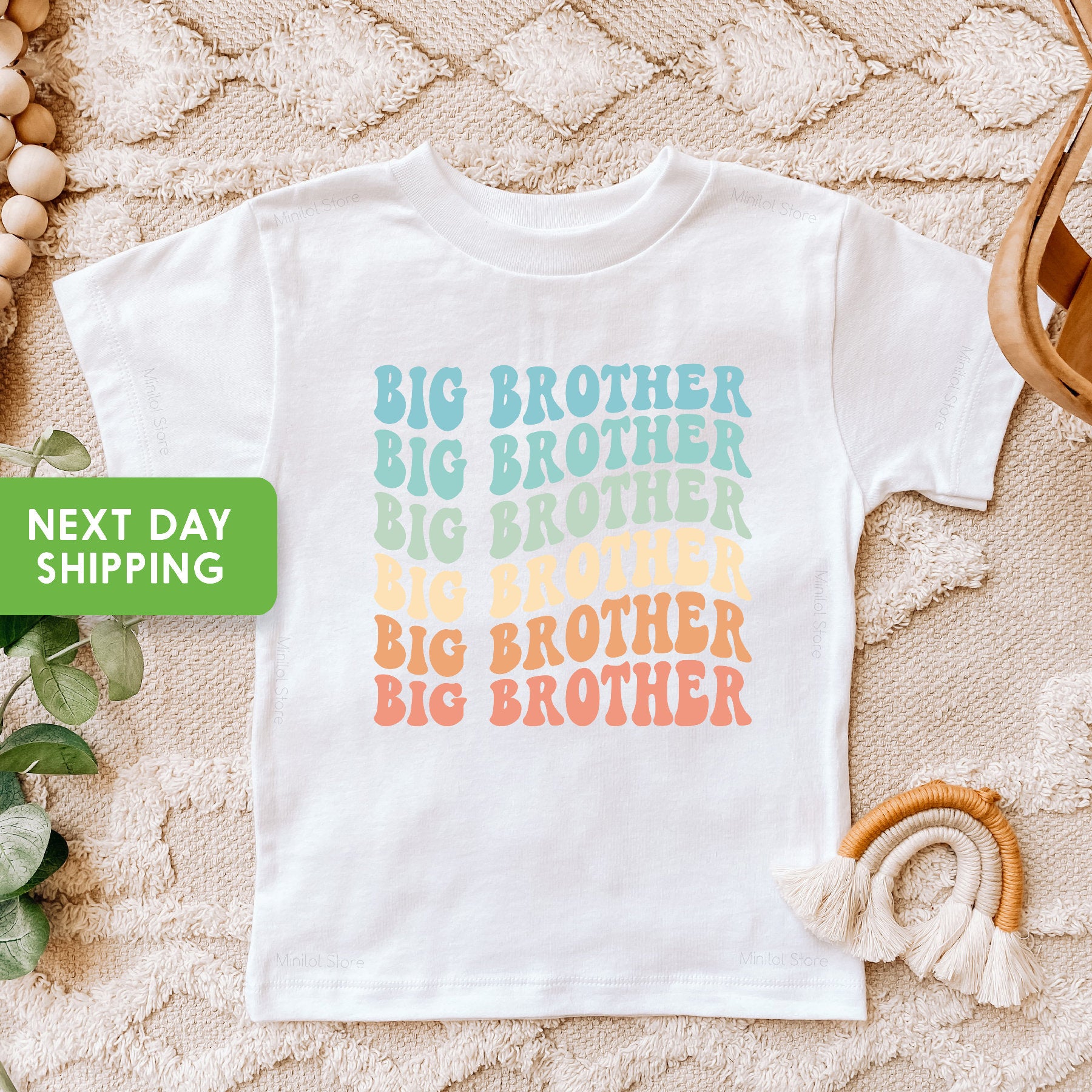 Big Brother Toddler Shirt, Retro Kids Shirt, Sibling Toddler Tee, Baby Announcement, Pregnancy Announcement, Pregnancy Reveal