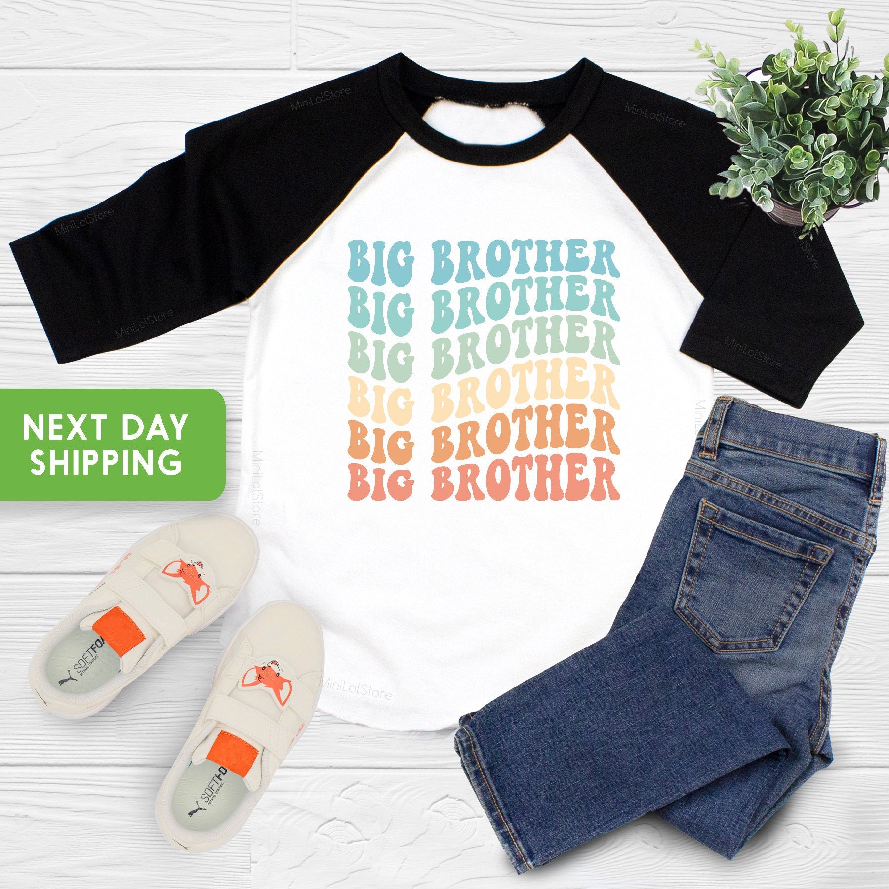 Big Brother Toddler Shirt, Retro Kids Shirt, Sibling Toddler Tee, Baby Announcement, Pregnancy Announcement, Pregnancy Reveal