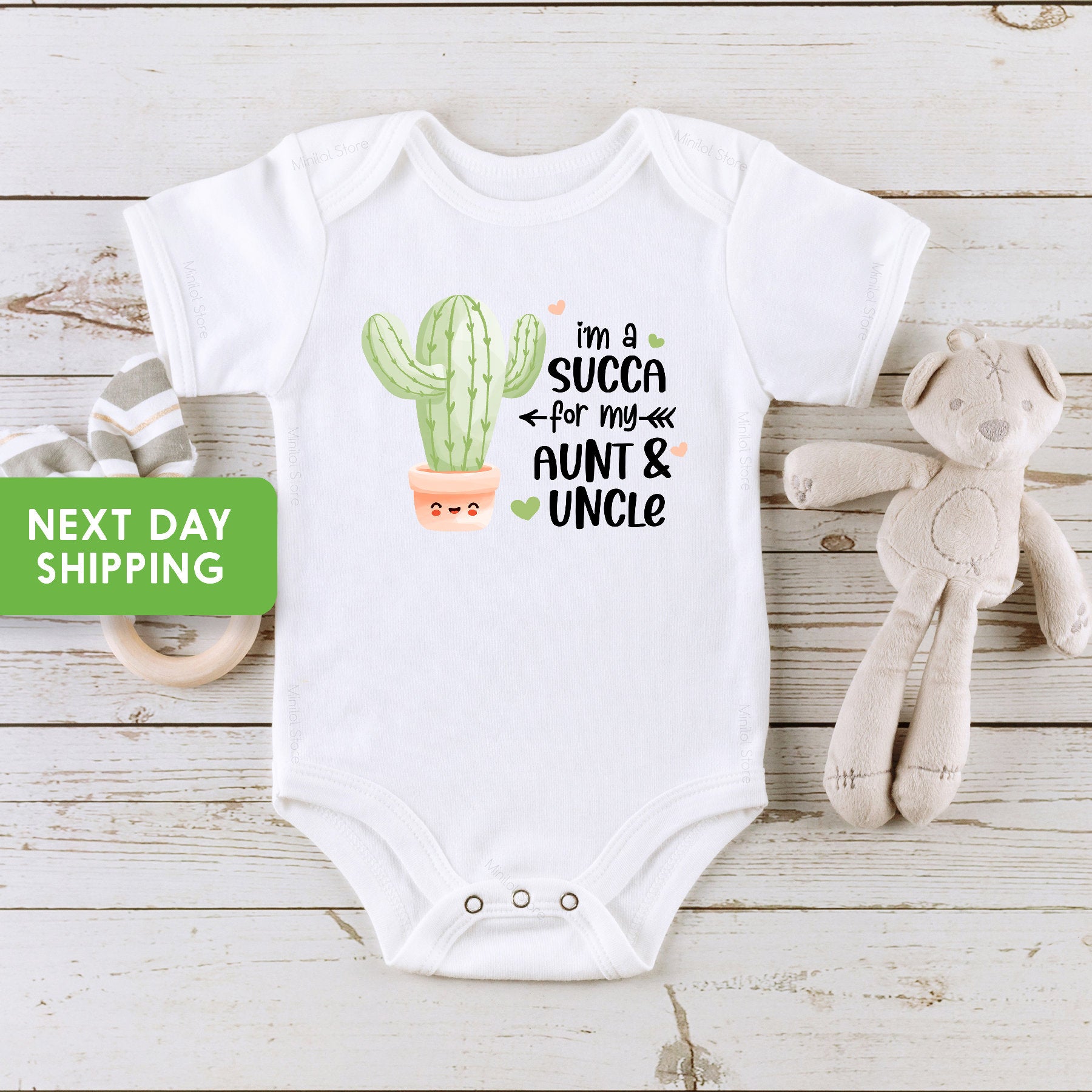 Aunt and Uncle Onesie®, Aunt and Uncle Pregnancy Announcement, How does Aunt and Uncle Sound, Succa for Aunt, Succa for Uncle, Baby Shower