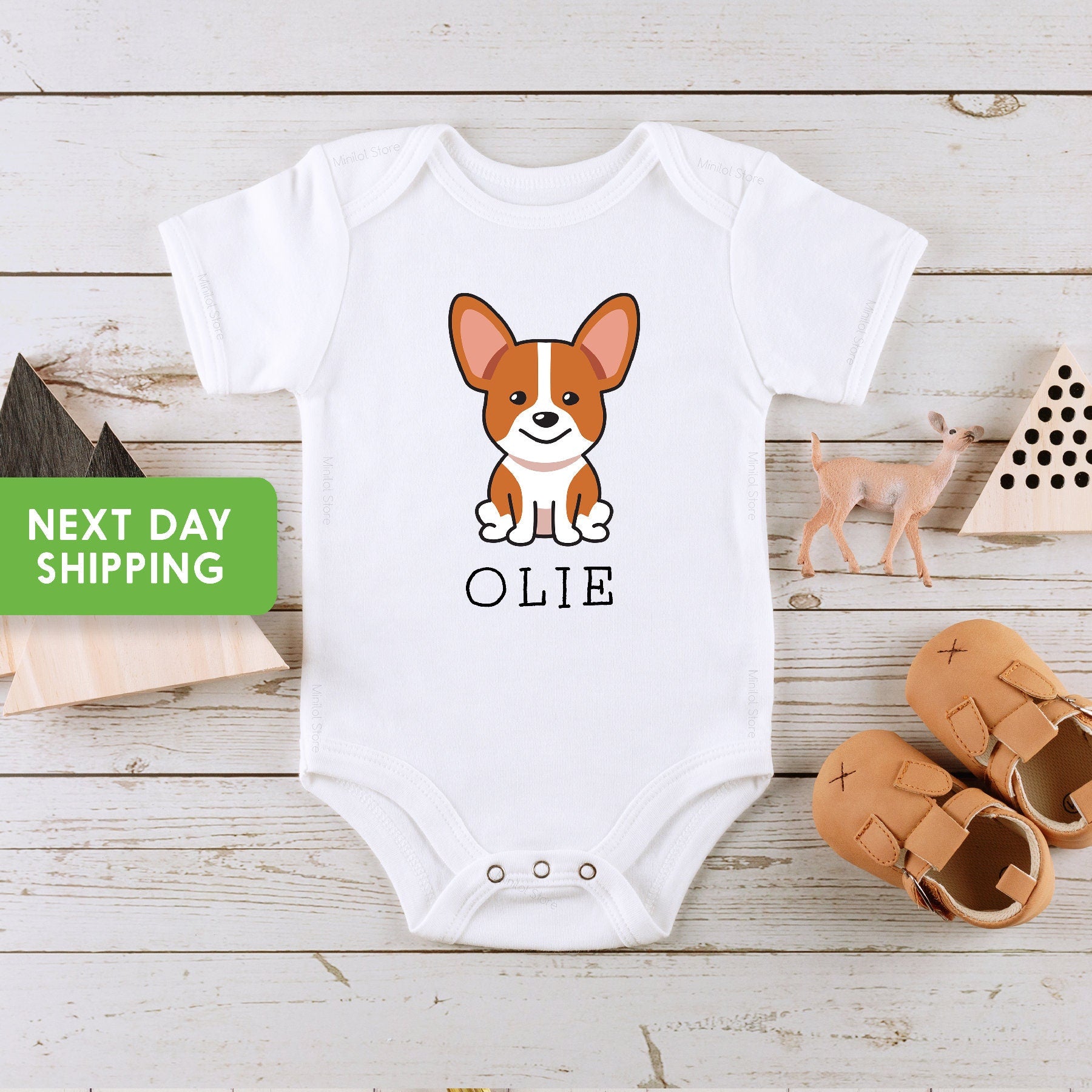 Custom Pet Baby Onesie®, Personalized Cat or Dog Shirt, Protected by Custom Name Baby Onesie®, Cat Lovers Shirt, Dog Tee