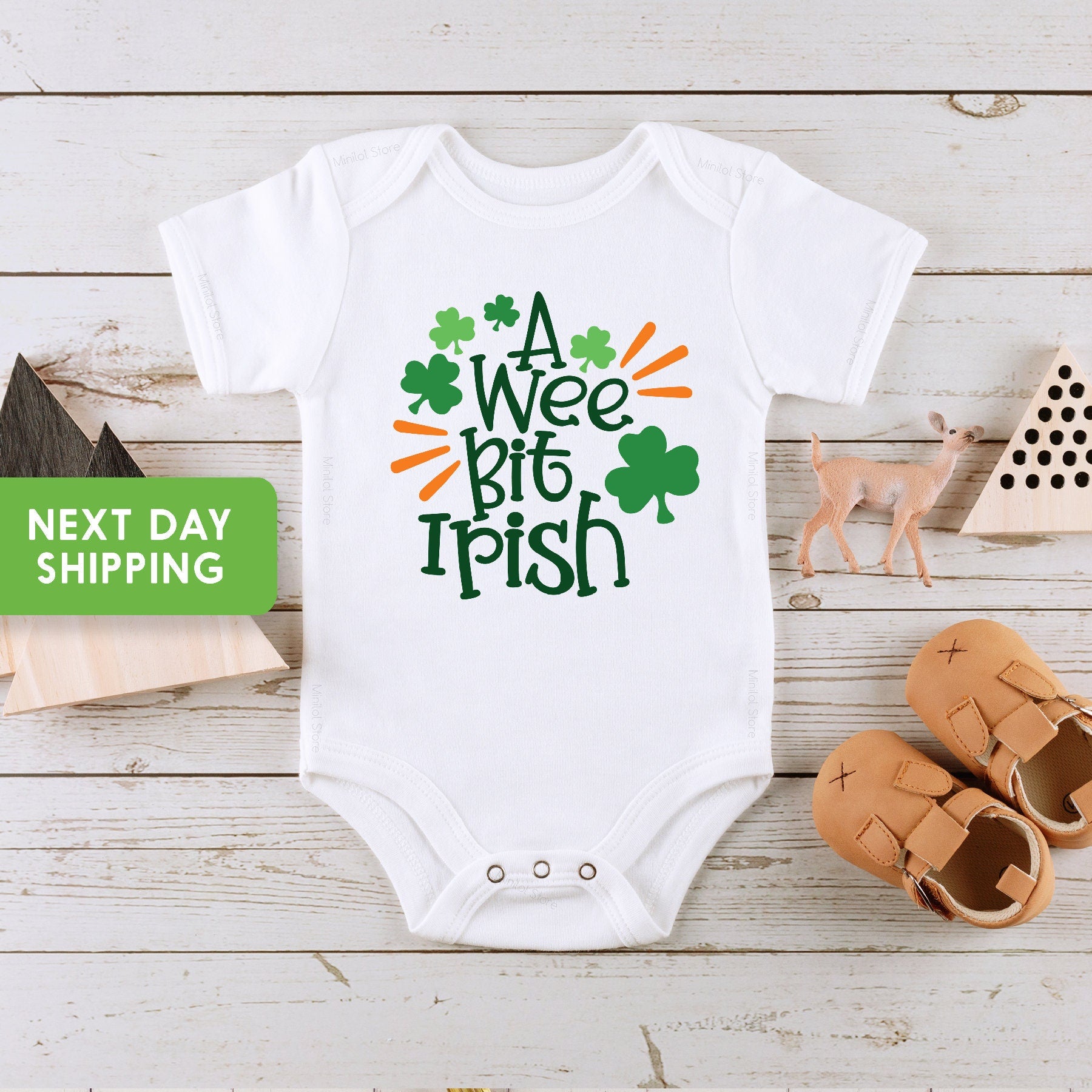 A Wee Bit Irish Baby Onesie®, St Patricks Day Outfit, Infant Bodysuit, Irısh Baby Gift, Patricks Day Baby Bodysuit, Patricks Day Gift