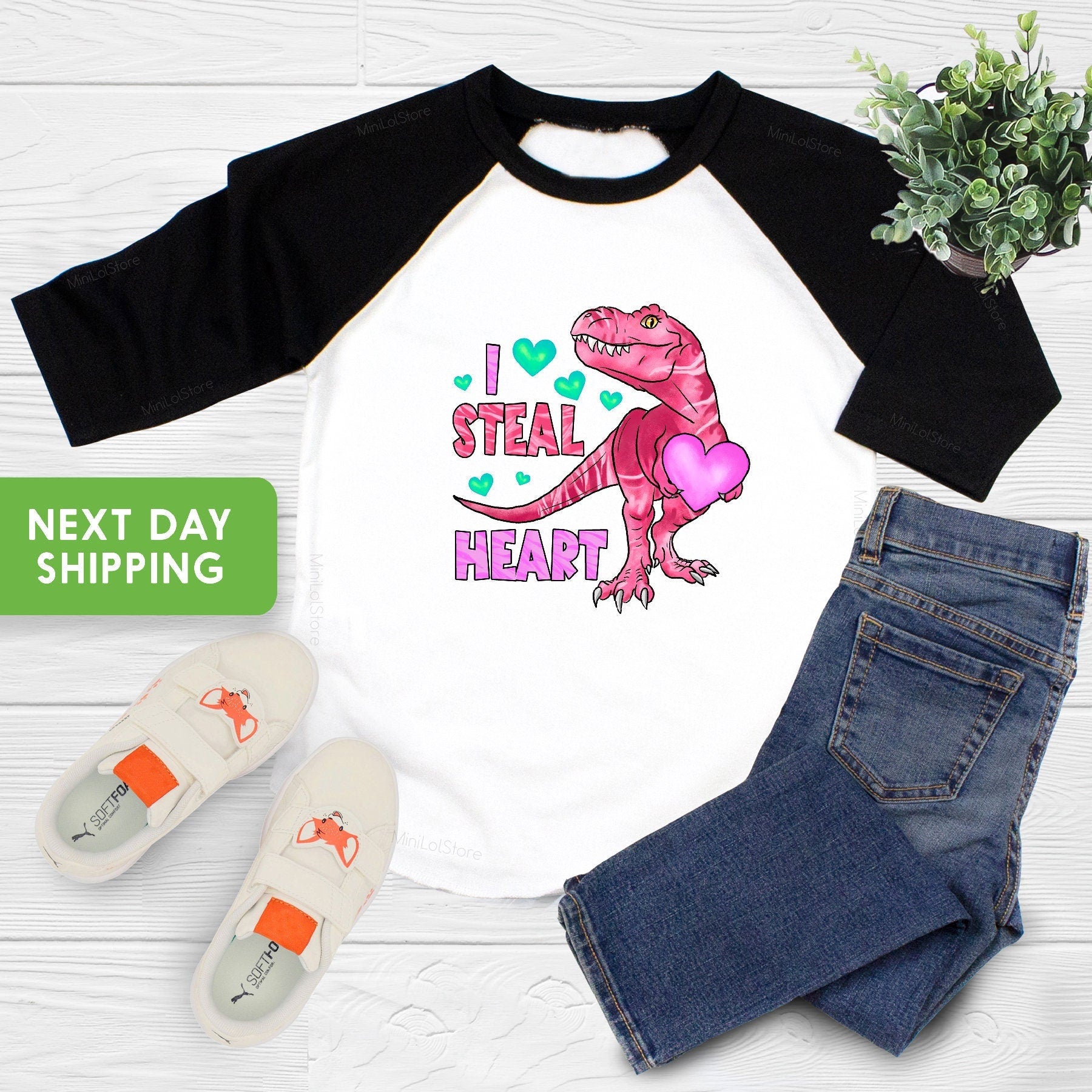 I Steal Hearts Valentines Day Shirt, Saurus Valentine's Day Shirt, I Steal Hearts Saurus Shirt, Kids Valentines Shirt, Valentine's Day Gift