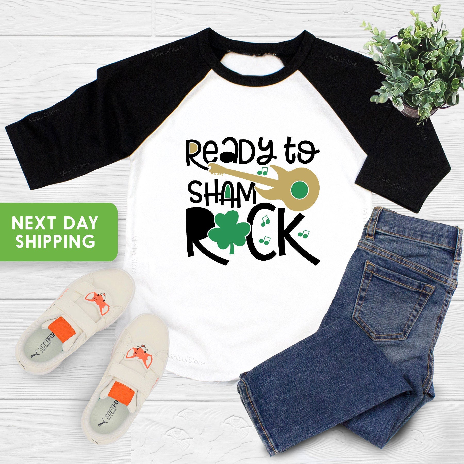 Ready to Shamrock Baby Onesie®, St Patrick's Day Toddler Shirt, St. Patrick's Day Baby Onesie®, Cute Patrick's Day Gift Baby Onesie®