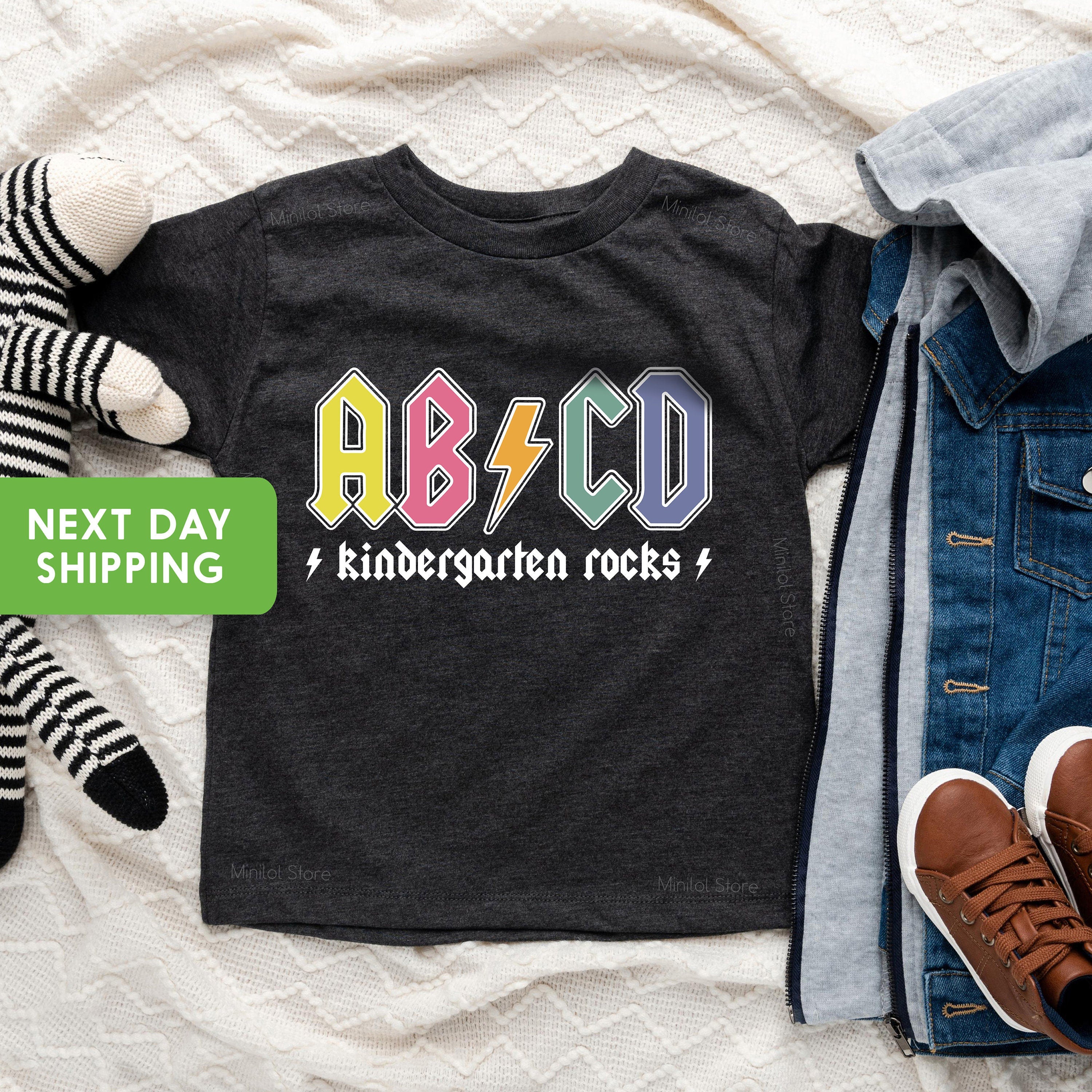 ABCD Kindergarten Rocks Shirt, ABCD Kindergarten Rocks T-Shirt, Gift for Kids, ABCD Kinder Rocks Shirt, Summer Holiday Shirt