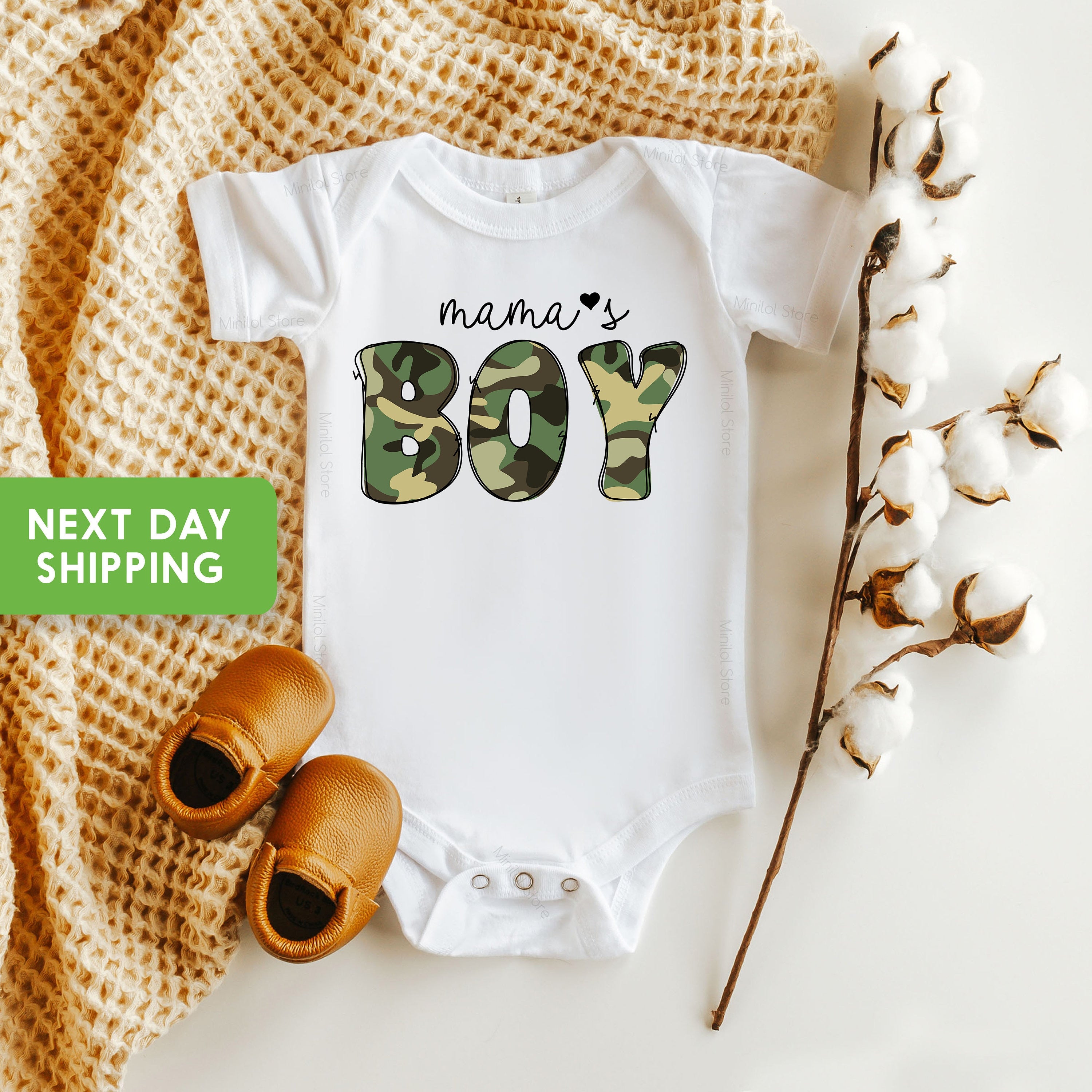 Mamas Boy Onesie®, Baby Boy Onesie®, Cute Baby Onesie®, Camo Onesie®, Country Onesie®, Mother's Day Onesie®, New Mom Gift, Mother's Day