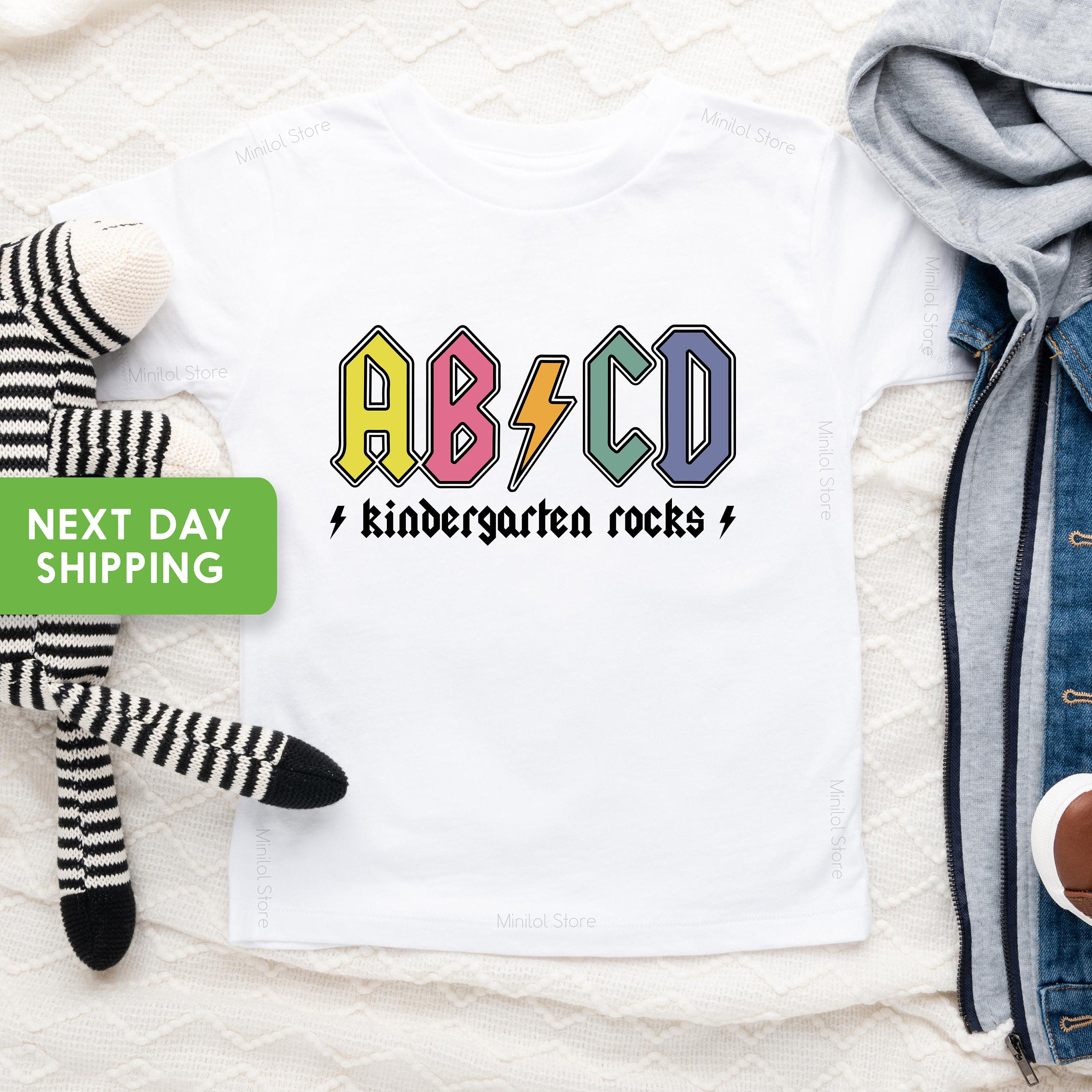 ABCD Kindergarten Rocks Shirt, ABCD Kindergarten Rocks T-Shirt, Gift for Kids, ABCD Kinder Rocks Shirt, Summer Holiday Shirt