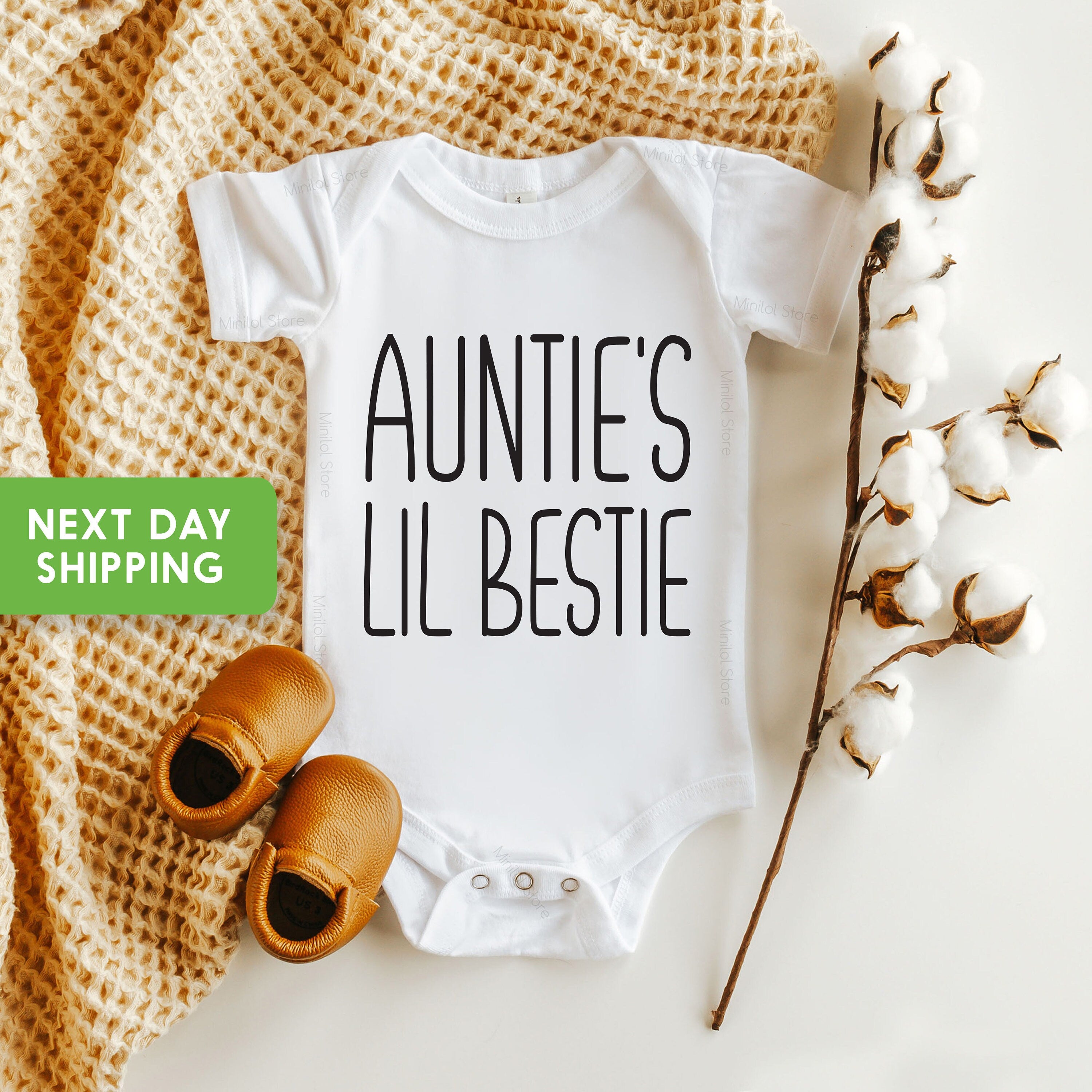 Auntie's Lil Bestie Baby Onesie®, Auntie's Best Friend Onesie®, Aunties BFF, Cute Auntie Onesie®, Niece / Nephew Baby Onesie®, Aunt Onesie®