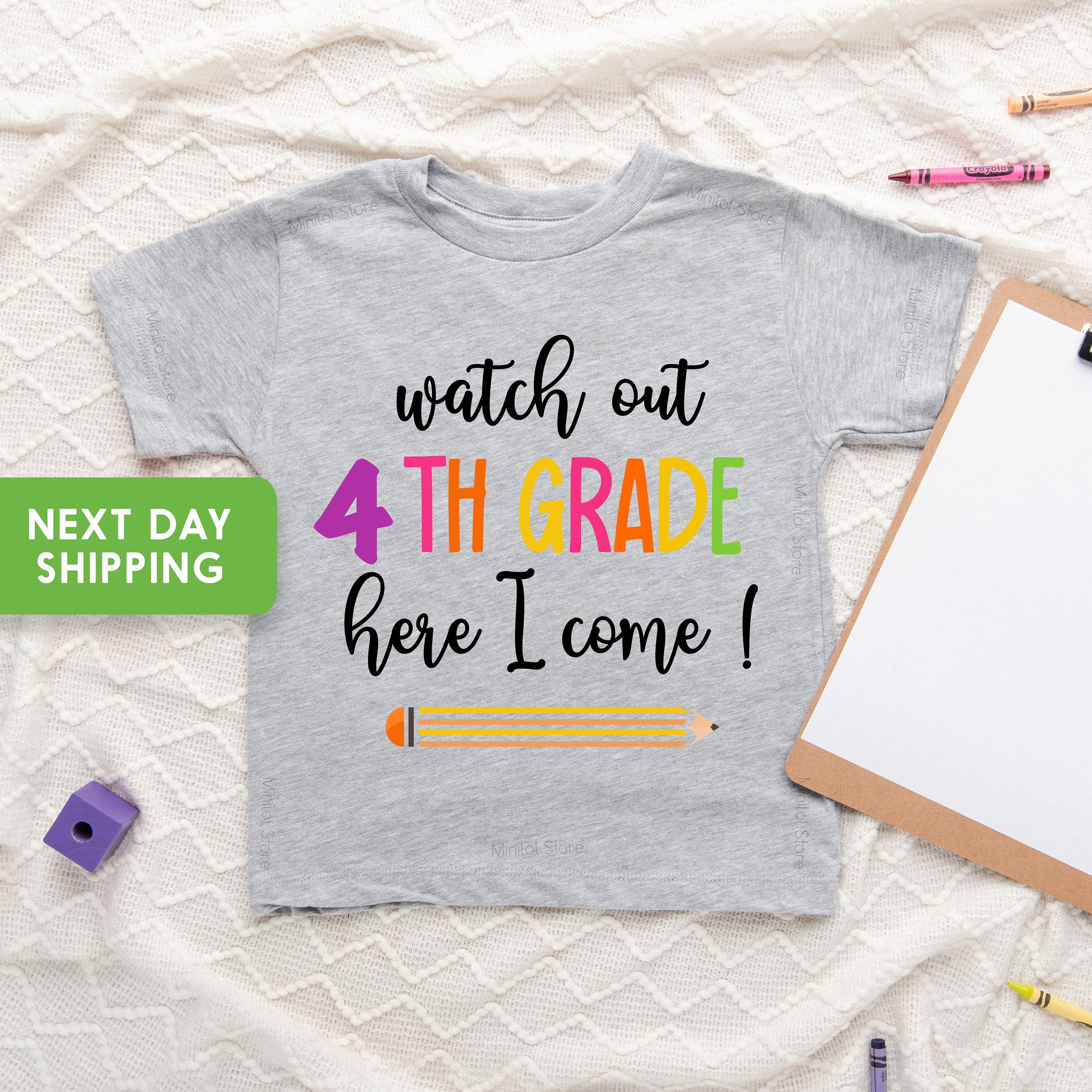 First Day of Kindergarten Shirt, Back to School Shirt, Preschool, First Grade, First Day of School Shirt, Kids School Shirt